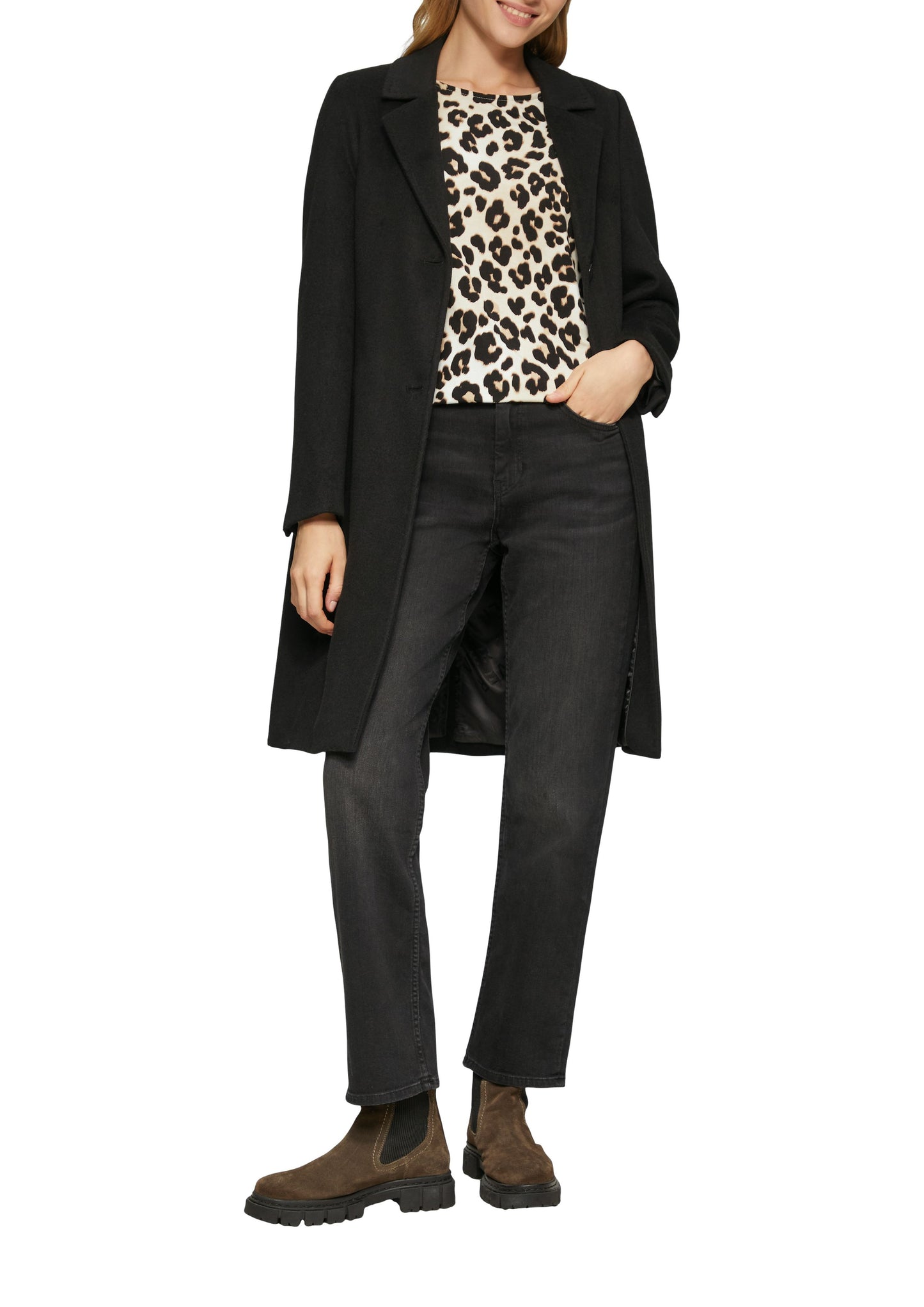 s. Oliver Damen T-Shirt weiß