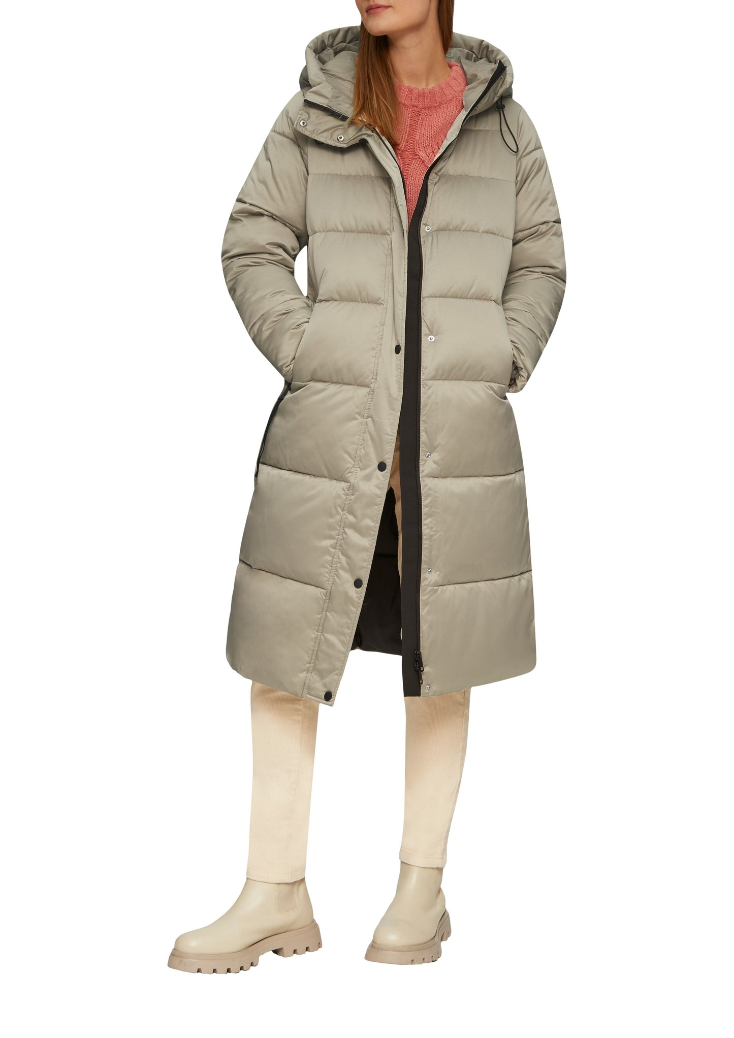 s. Oliver Damen Outdoor-Mantel beige