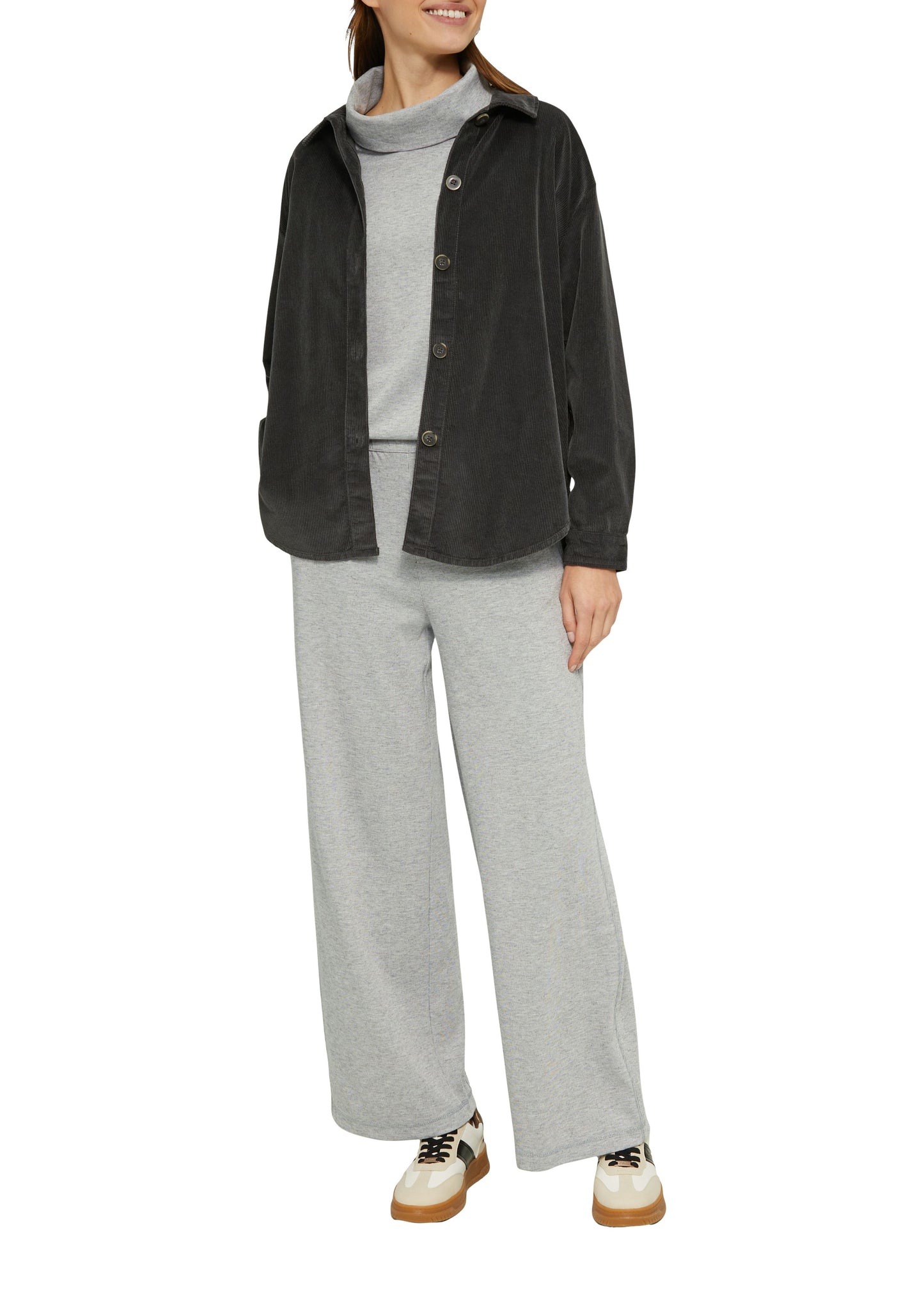 s. Oliver Damen Hose grau