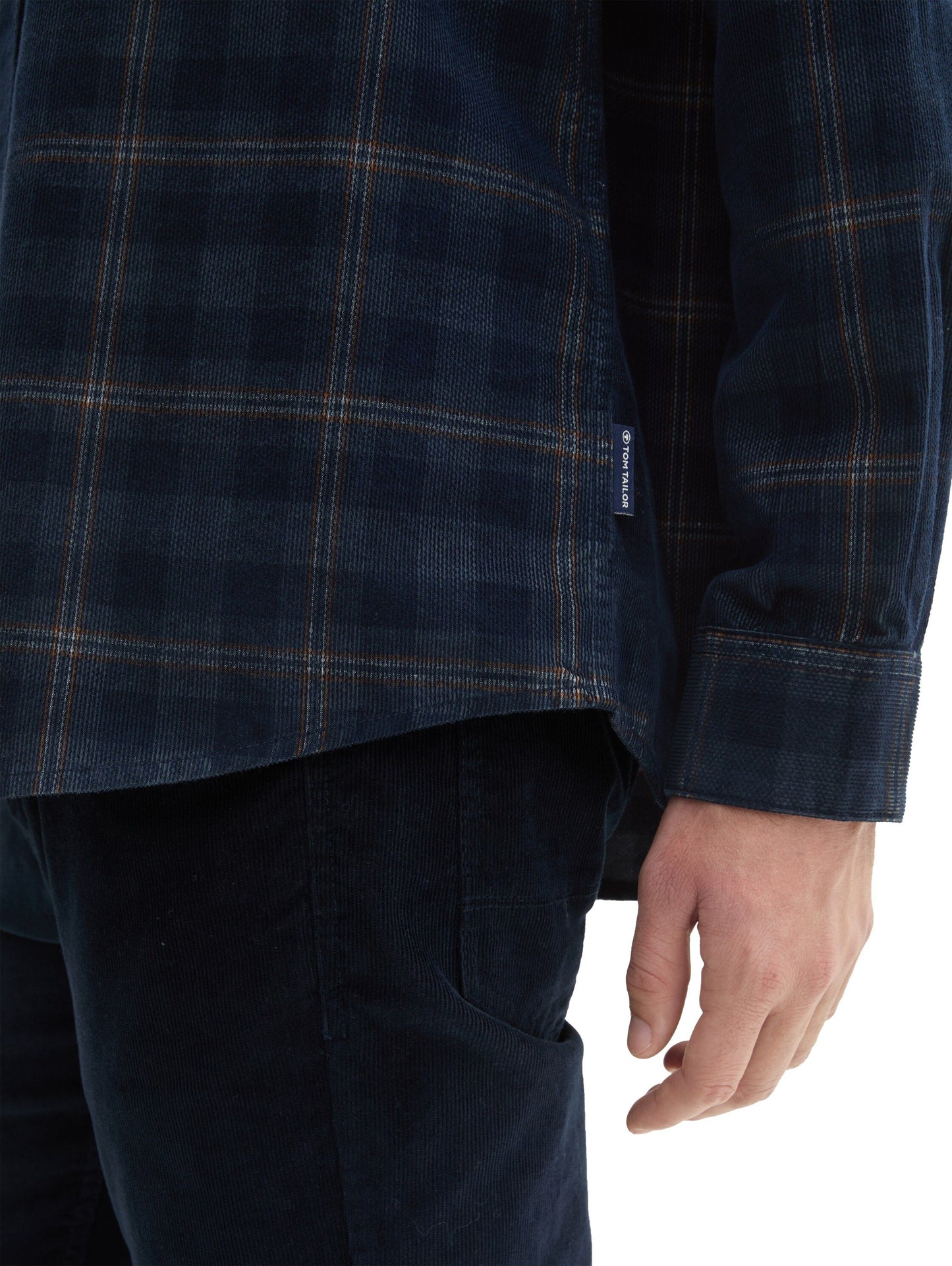 Tom Tailor – Tom Tailor Herren Cordhemd mit Karomuster