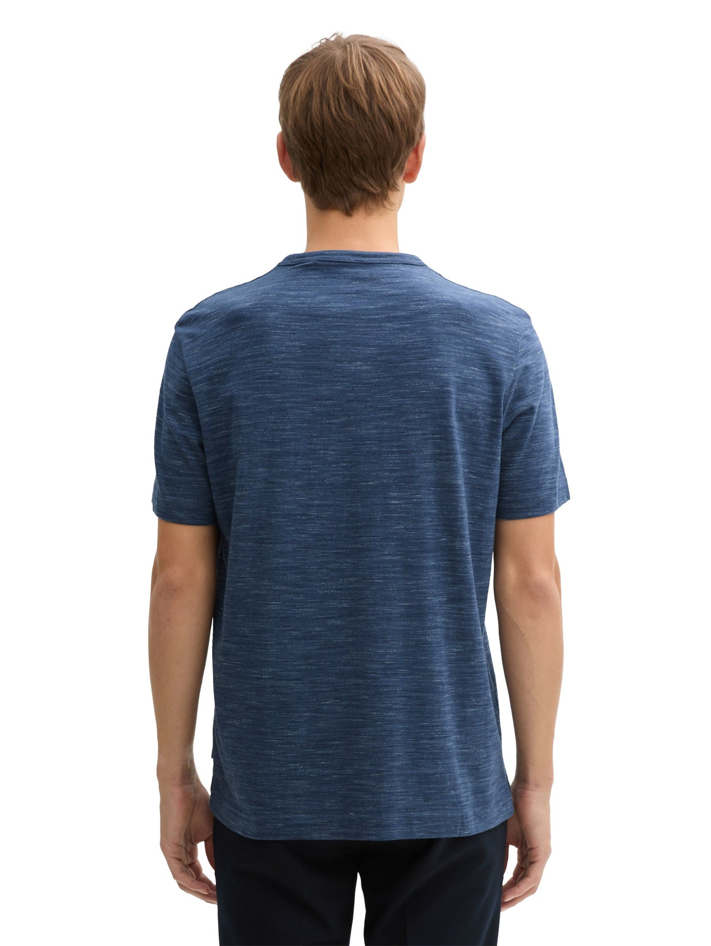 Tom Tailor Herren T-Shirt mit Brusttasche blau