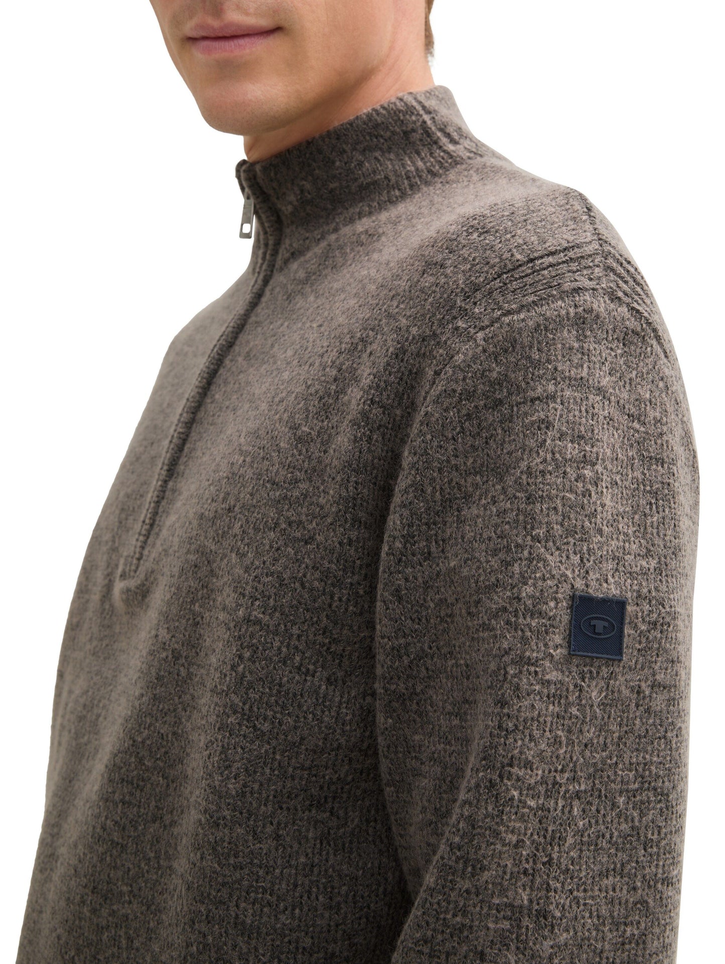 Tom Tailor – Tom Tailor Herren Troyer Strickpullover