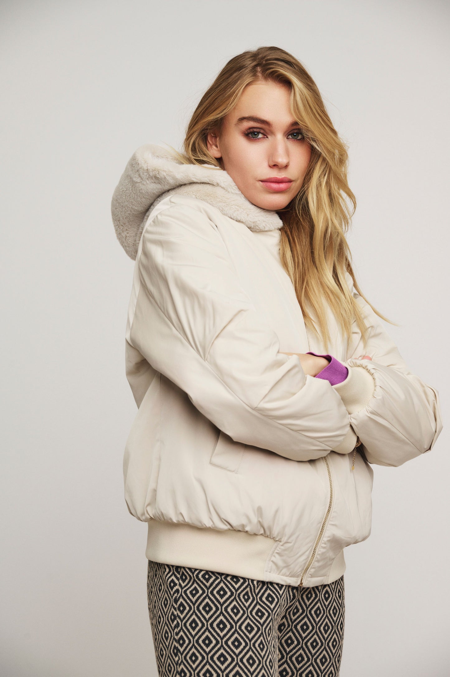 Rino & Pelle Damen Bomberjacke beige