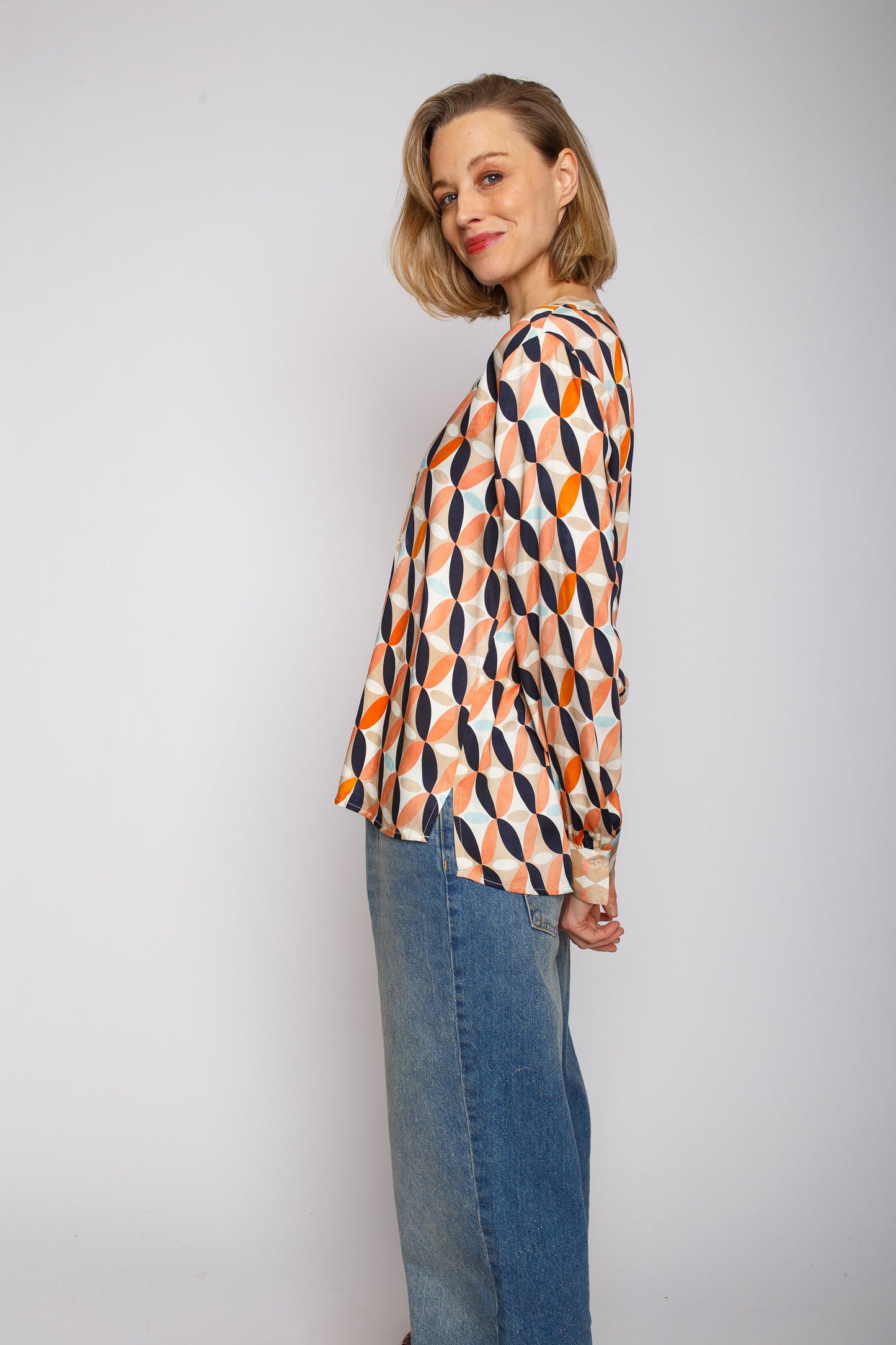 Emily Van den Bergh Damenbluse bunt