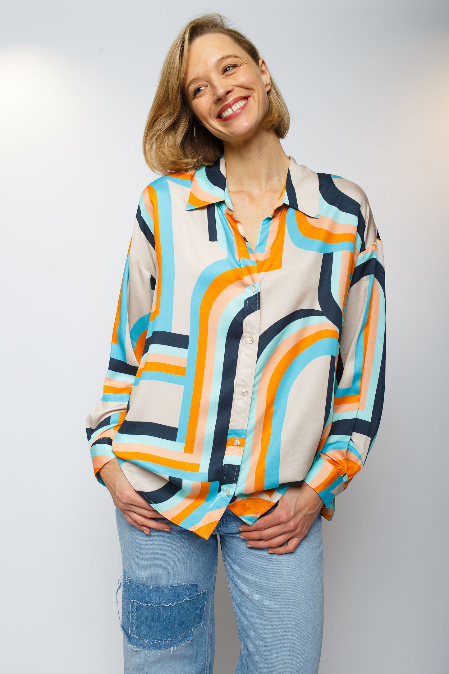 Emily Van den Bergh Damenbluse beige