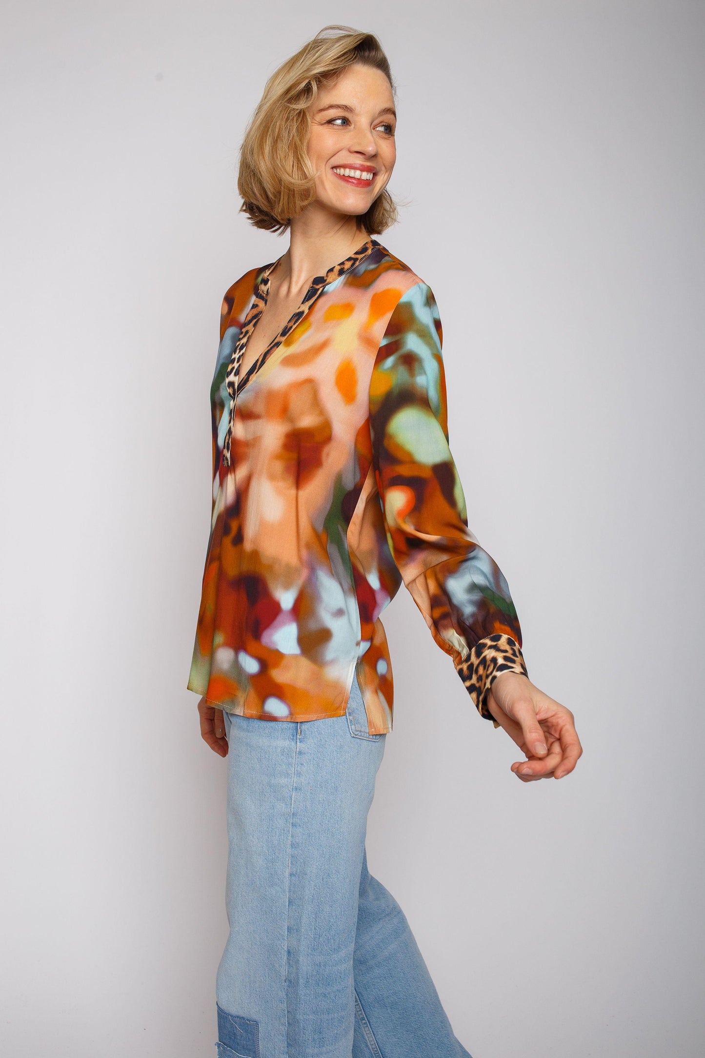 Emily Van den Bergh Damenbluse bunt