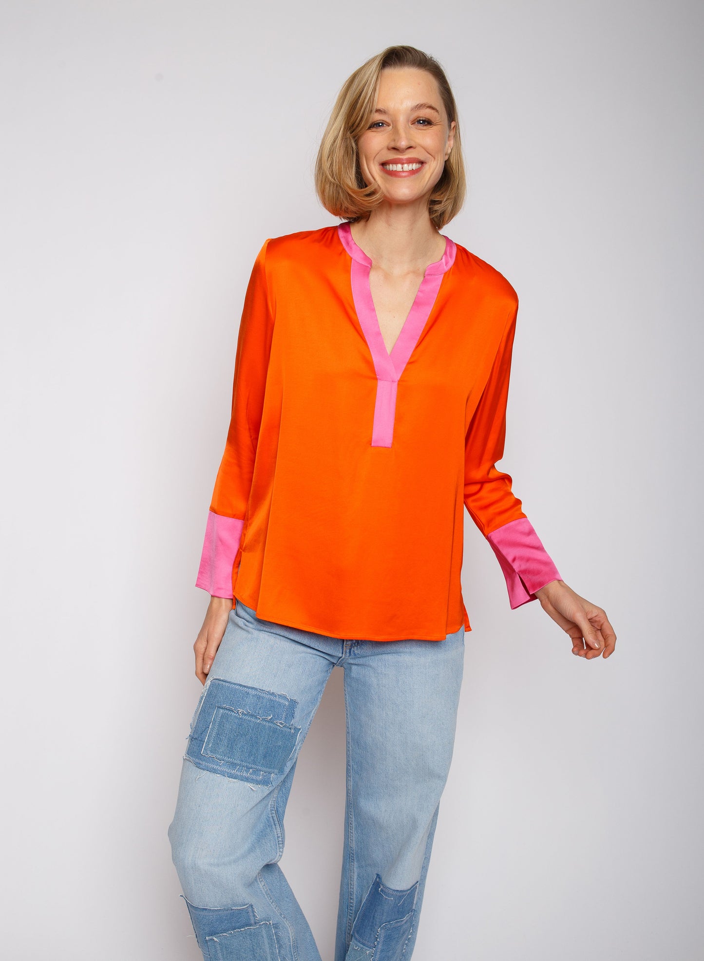 Emily Van den Bergh Damenbluse orange