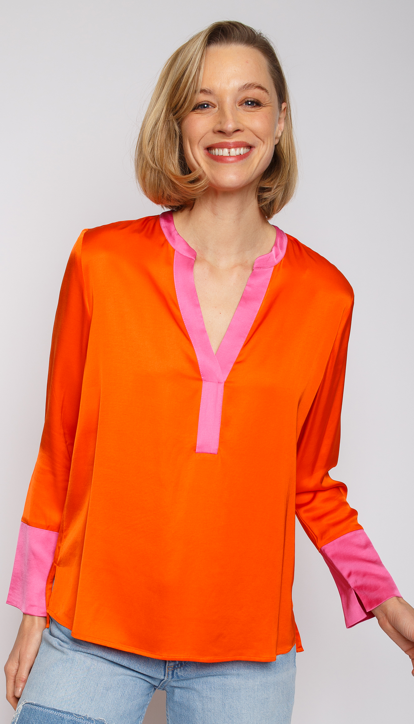 Emily Van den Bergh Damenbluse orange