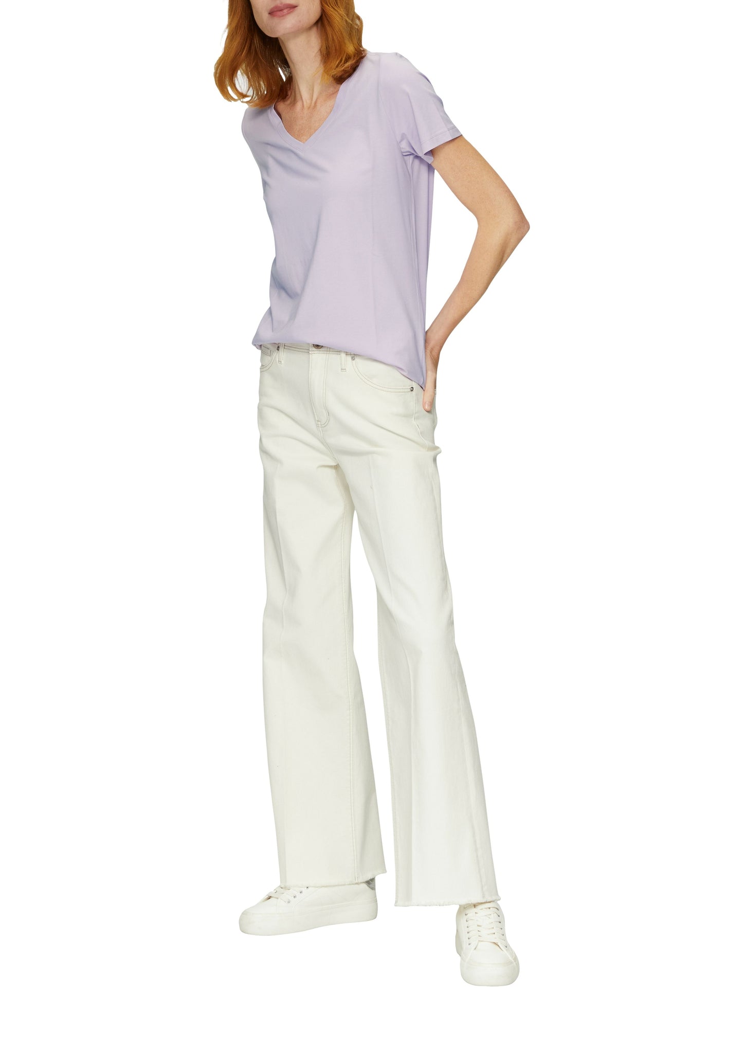 s.Oliver Damen T-Shirt violett