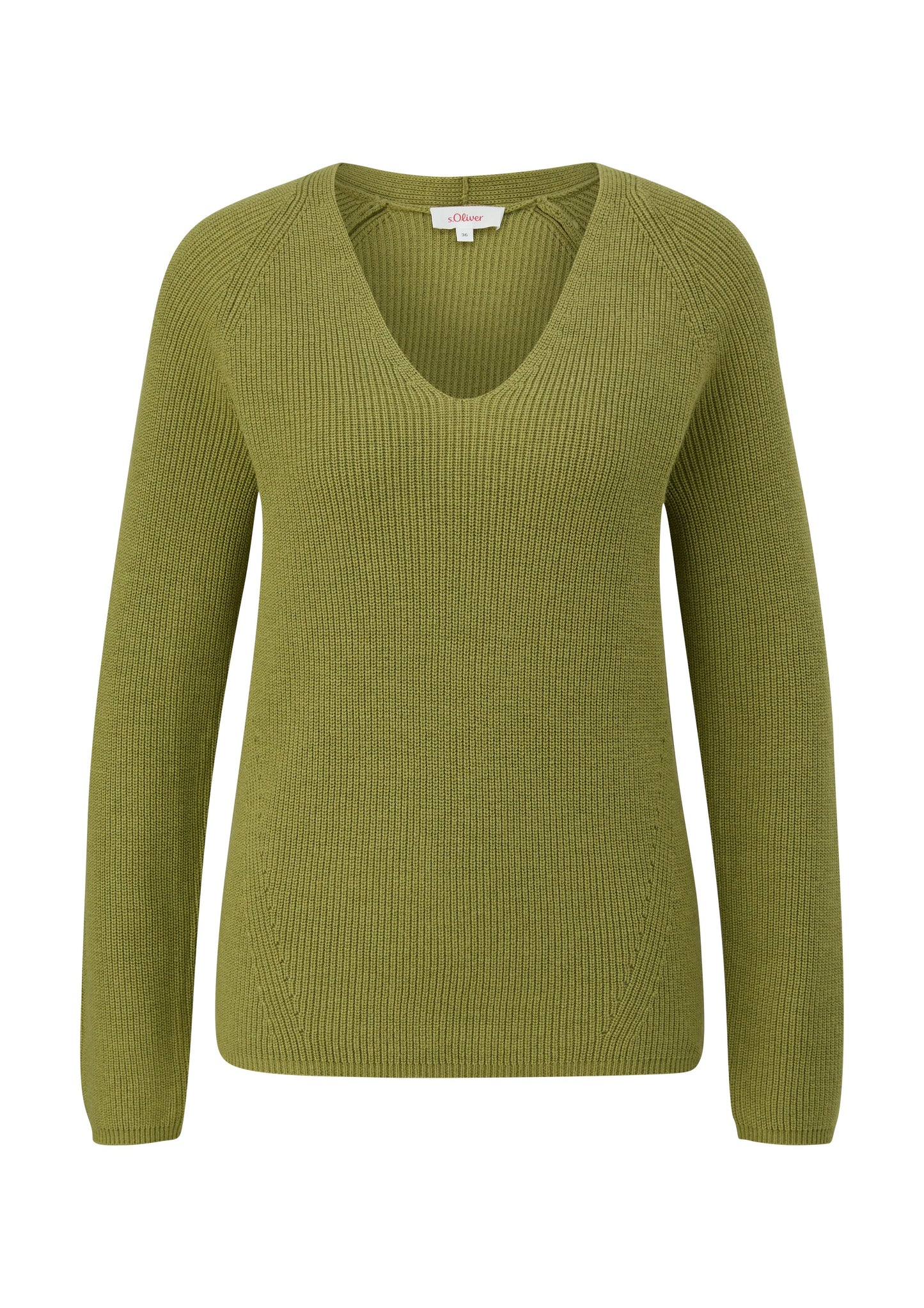 s.Oliver Damen Strickpullover grün