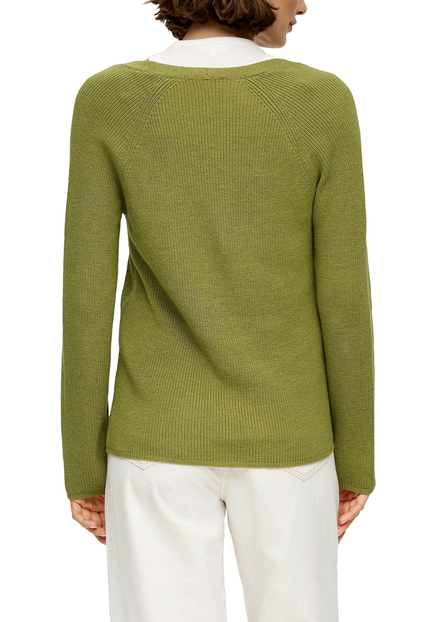 s.Oliver Damen Strickpullover grün