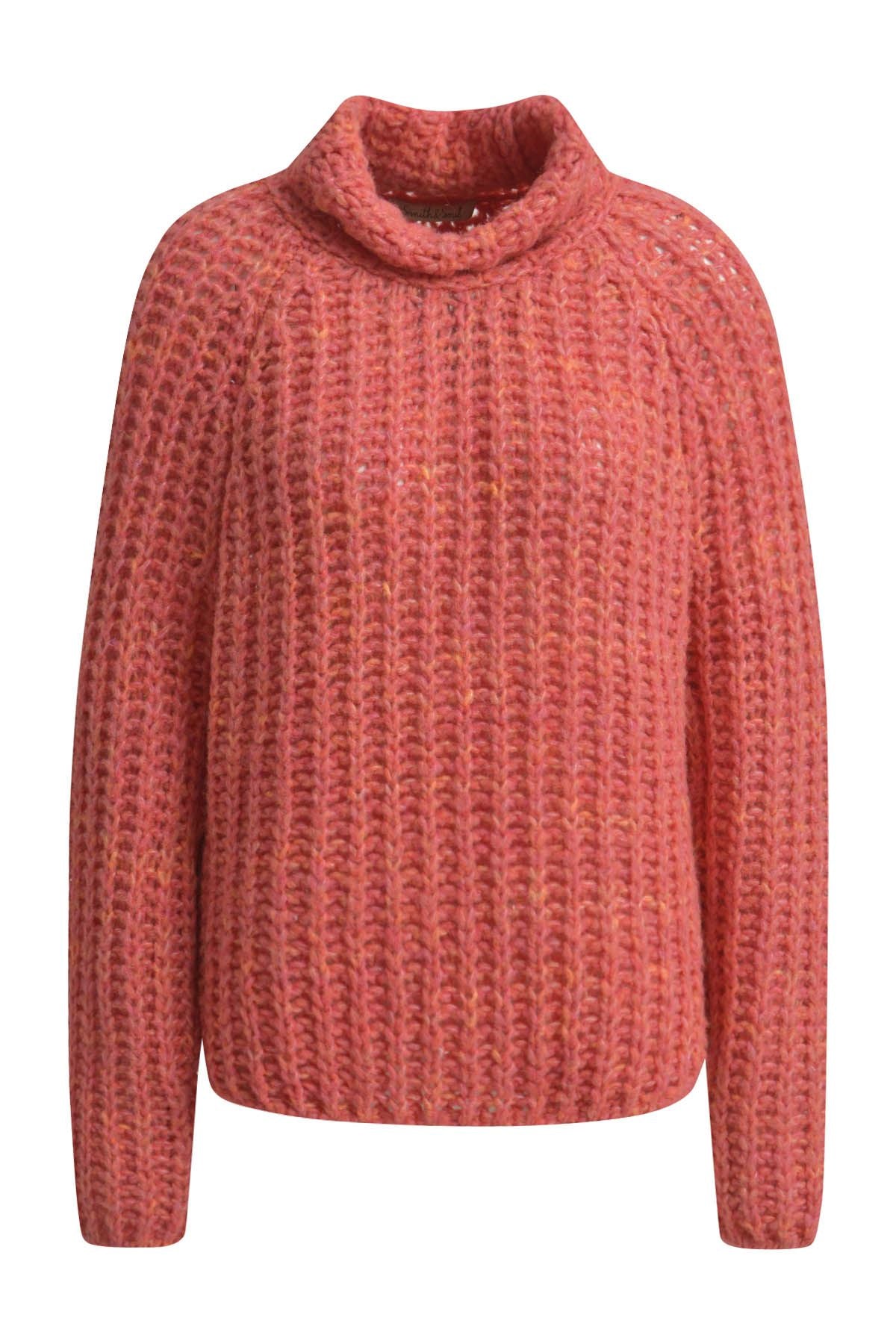 Smith&Soul Damen Pullover Effect Yarn rosa