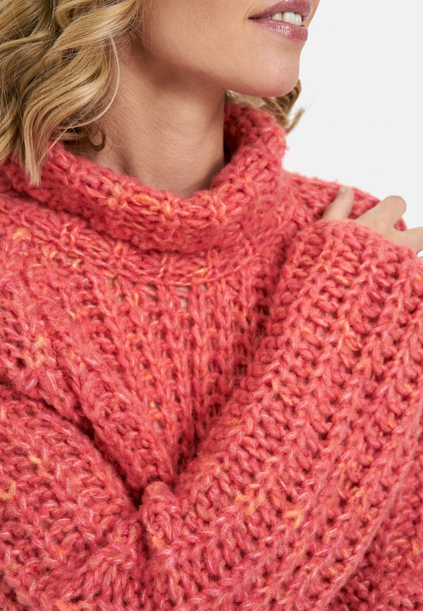 Smith&Soul Damen Pullover Effect Yarn rosa