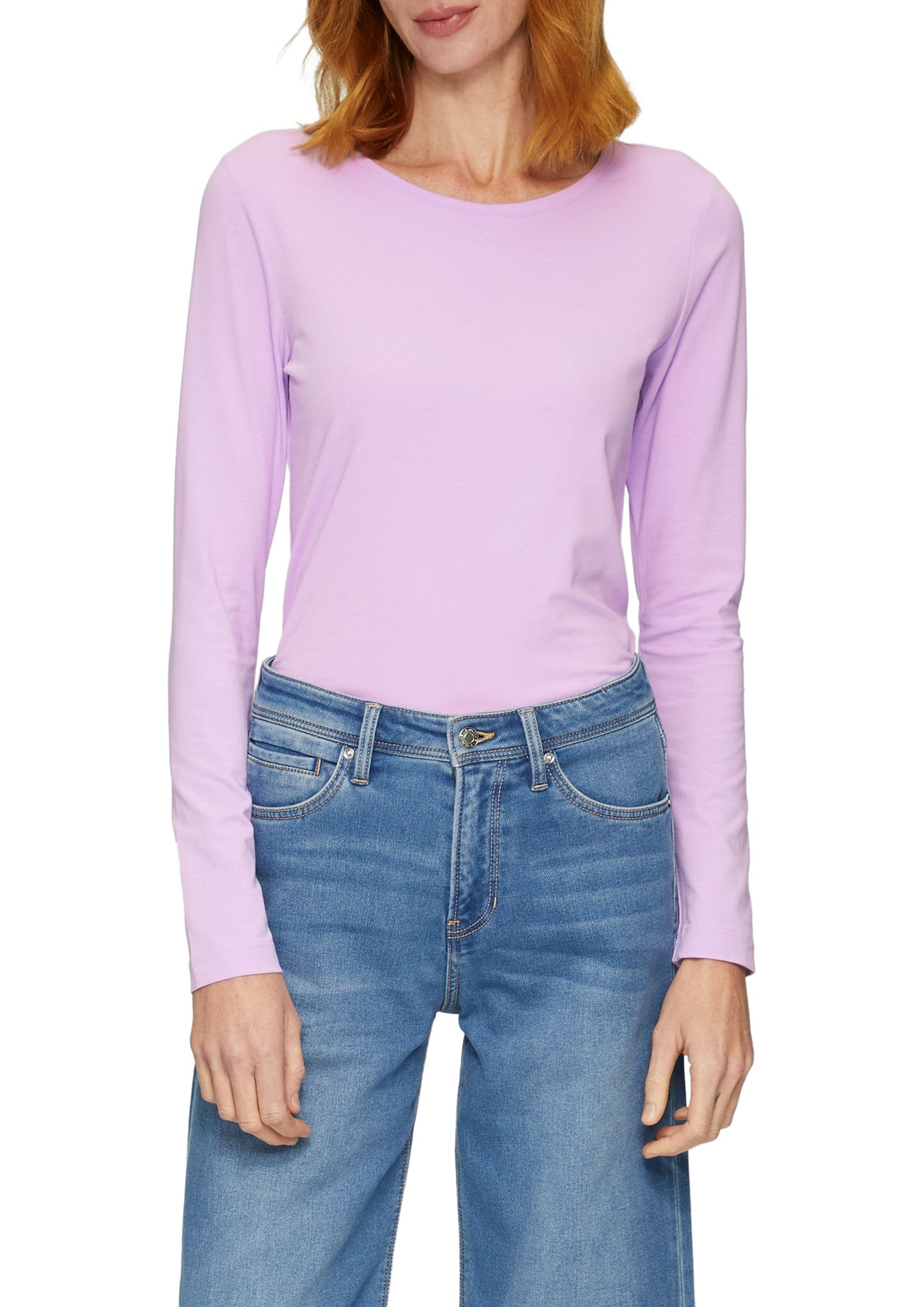 s. Oliver Damen Longsleeve violett