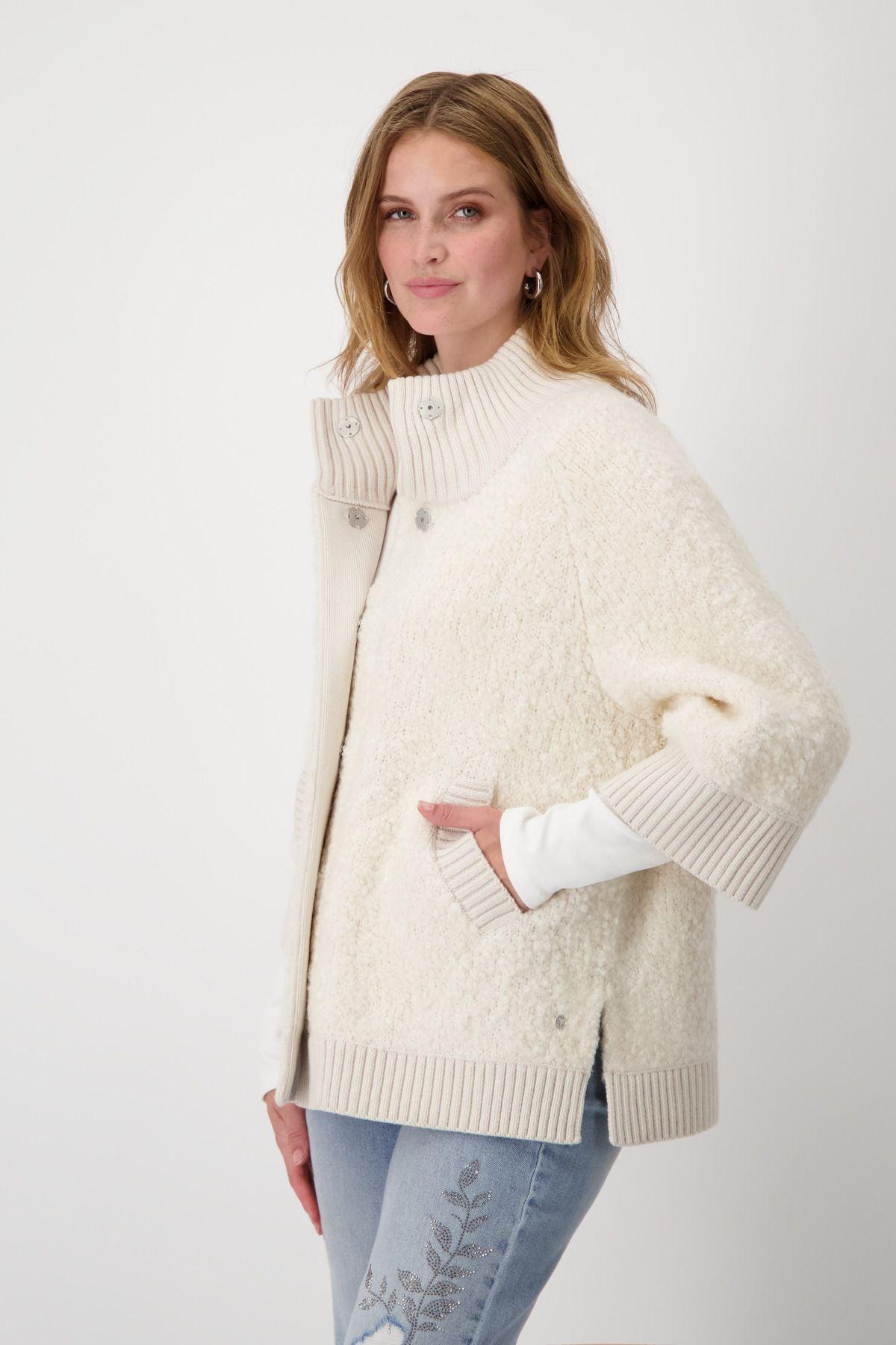 Monari Damen Strickjacke beige