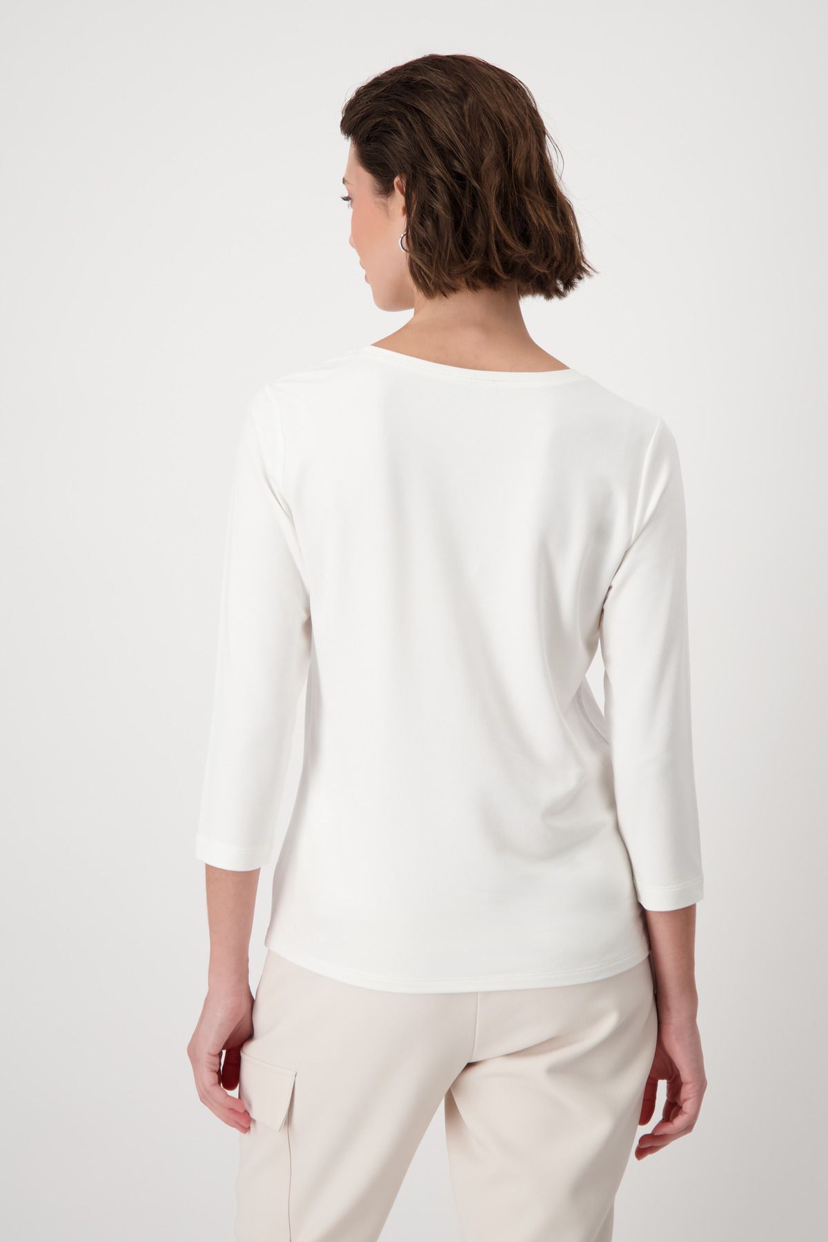 Monari Damen Longsleeve weiß