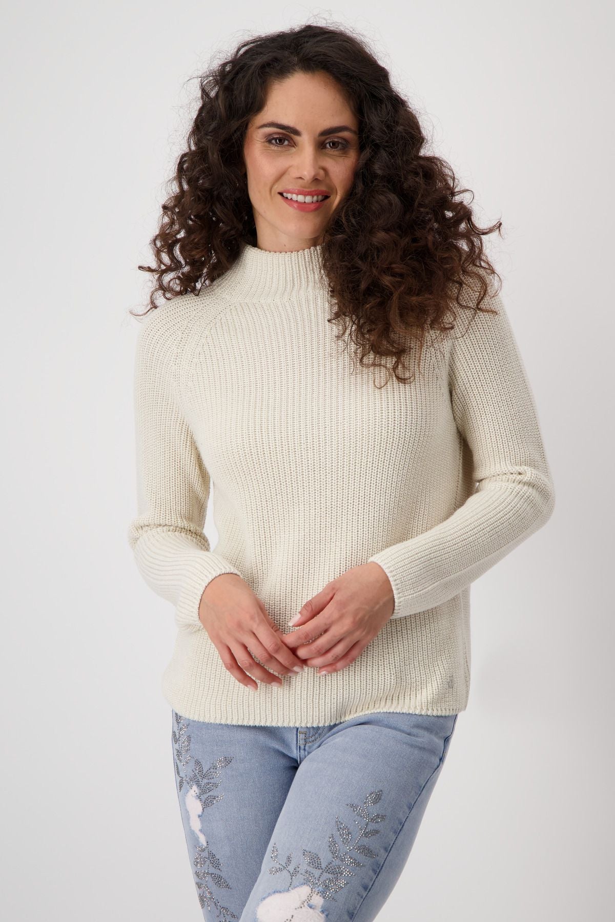 monari Damen Pullover beige