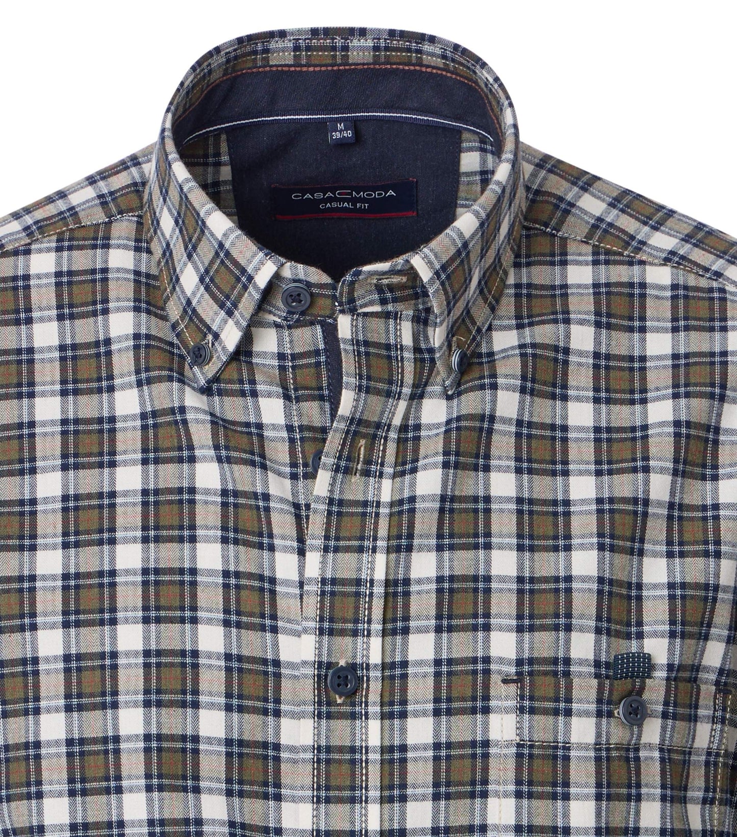 Casa Moda Herren Freizeithemd blau