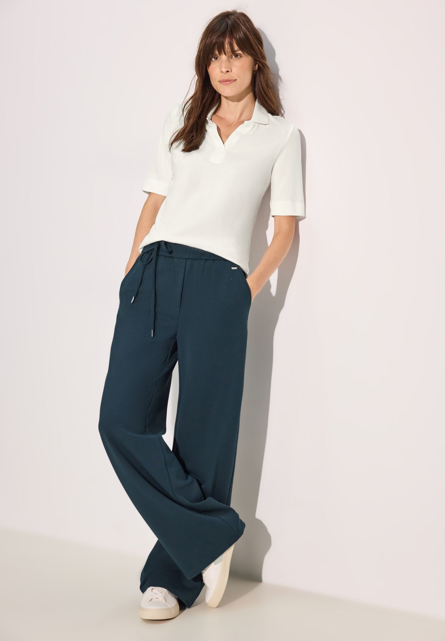 Cecil Damen Polo-Shirt weiß