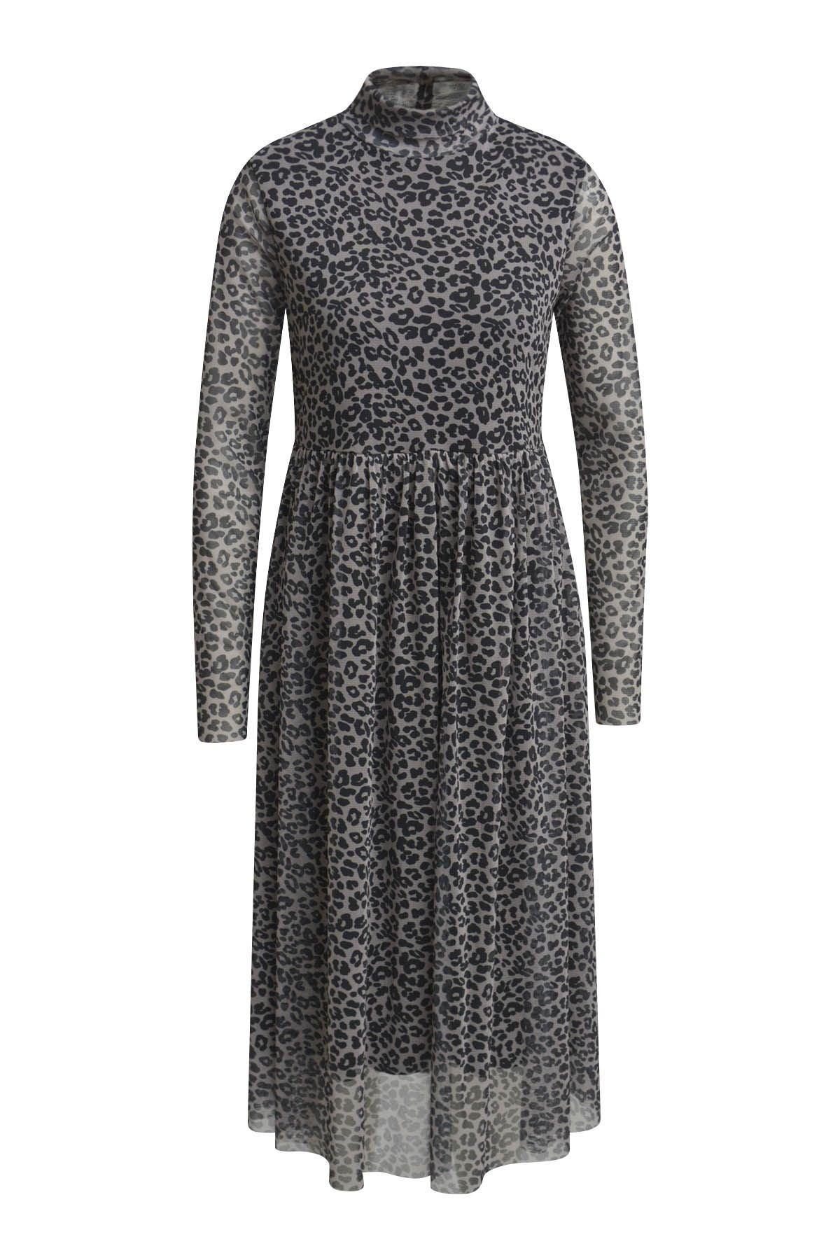 Smith&Soul Damen Kleid Leo Mesh beige
