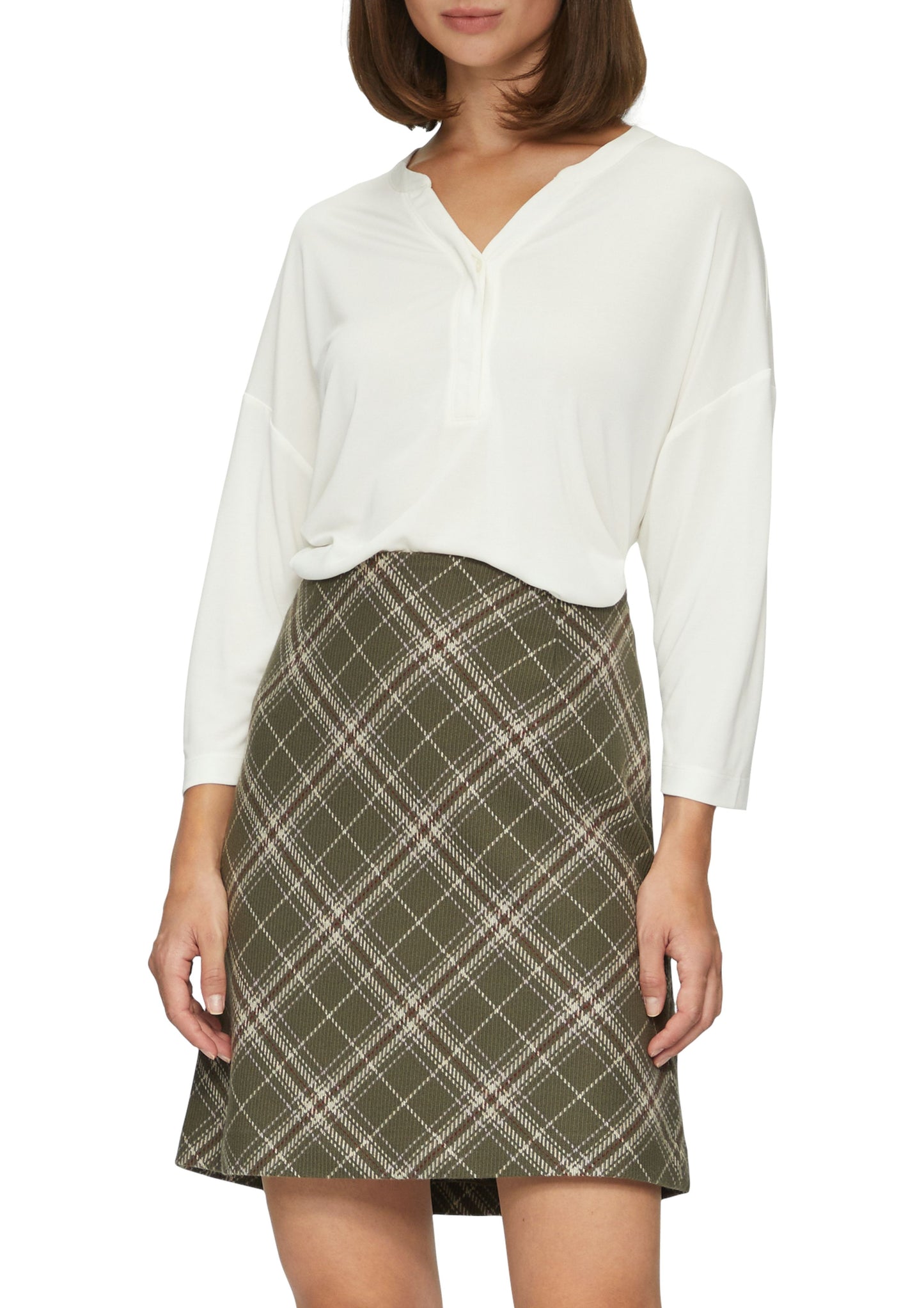 s. Oliver Damen T-Shirt weiß