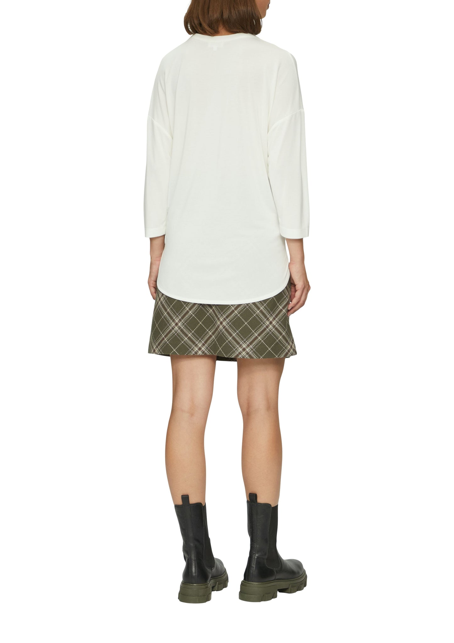 s. Oliver Damen T-Shirt weiß