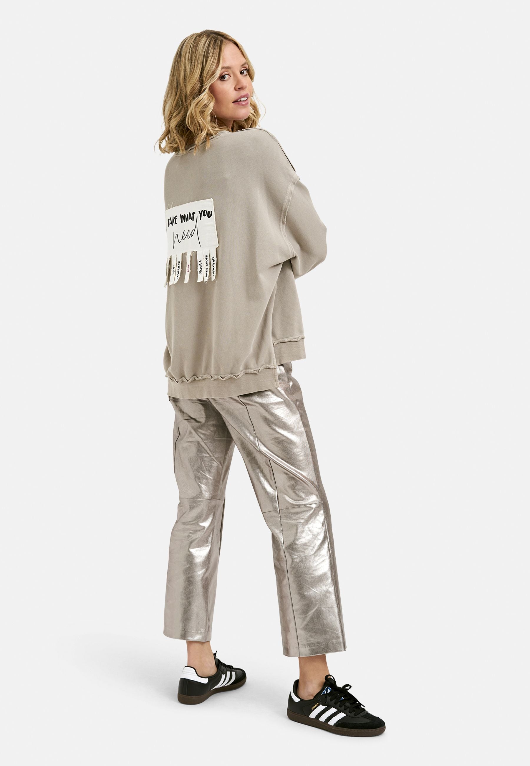 Smith&Soul Damen Sweatshirt Used Look beige