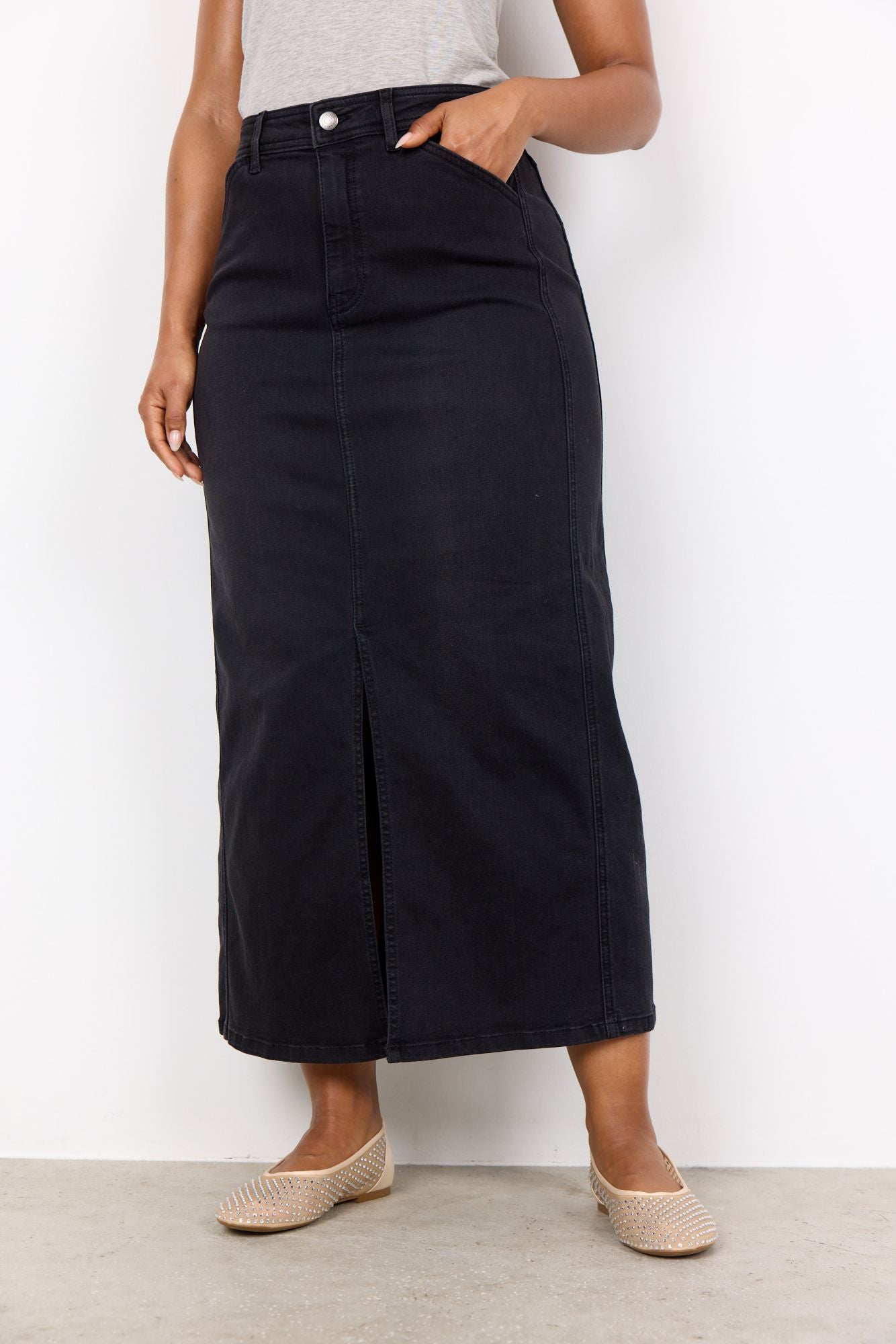 Soyaconcept Damen Rock KIMBERLY 32 grau