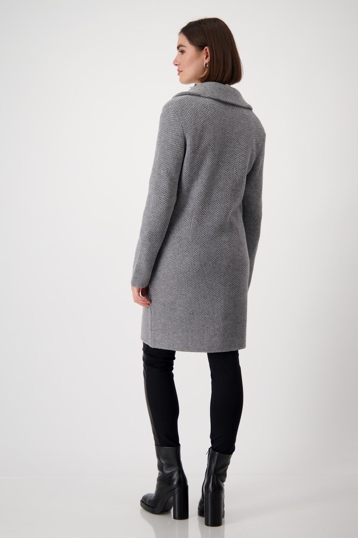 Monari Damen Strickjacke grau