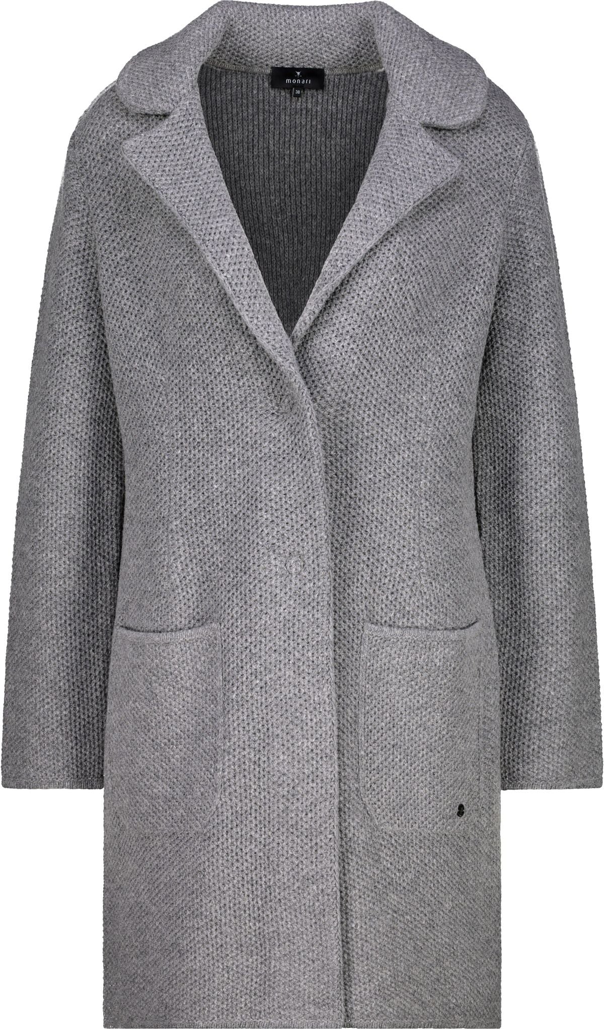 Monari Damen Strickjacke grau