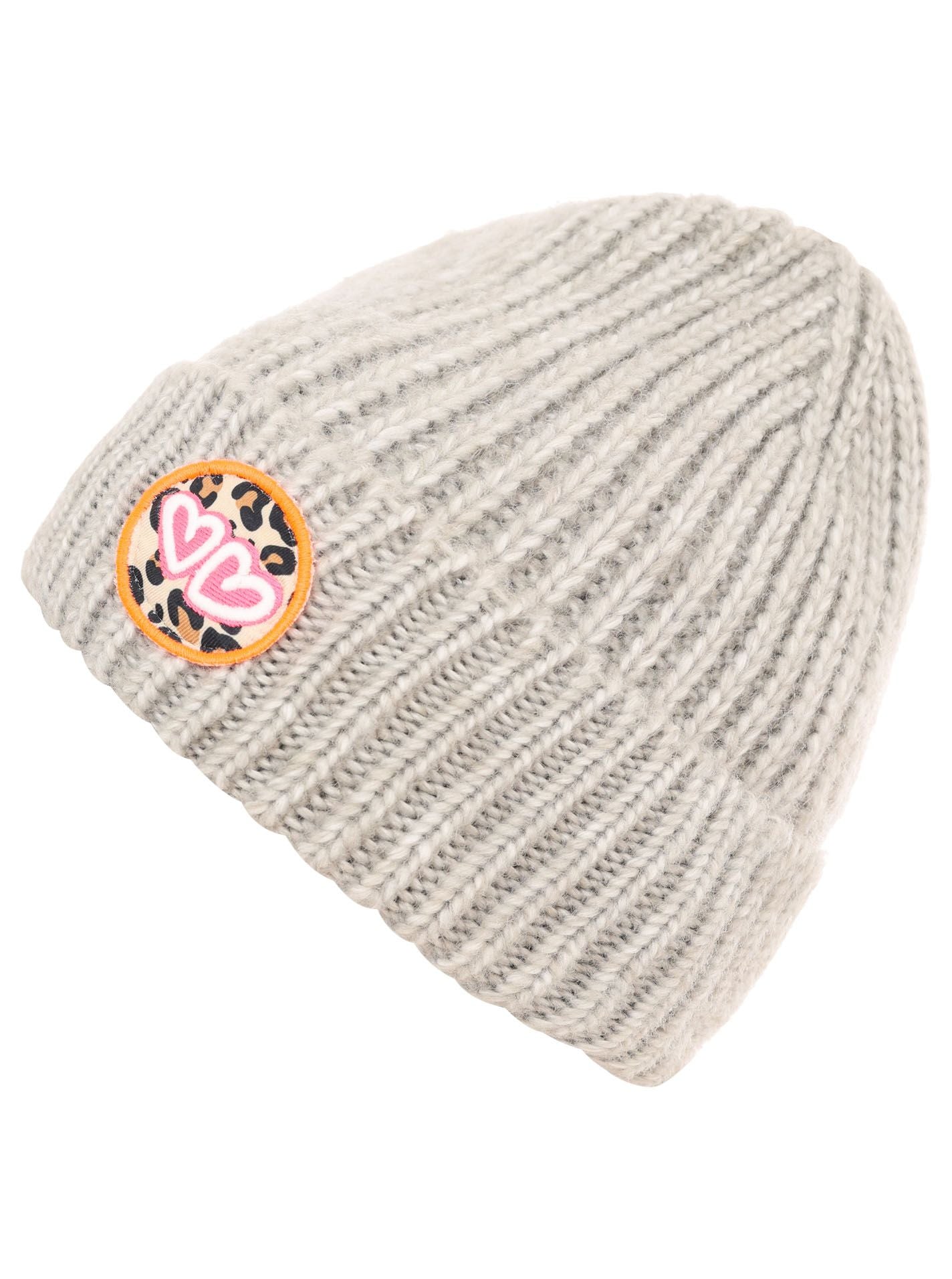 Kurt Kölln Damen Mütze Herzen Leo beige