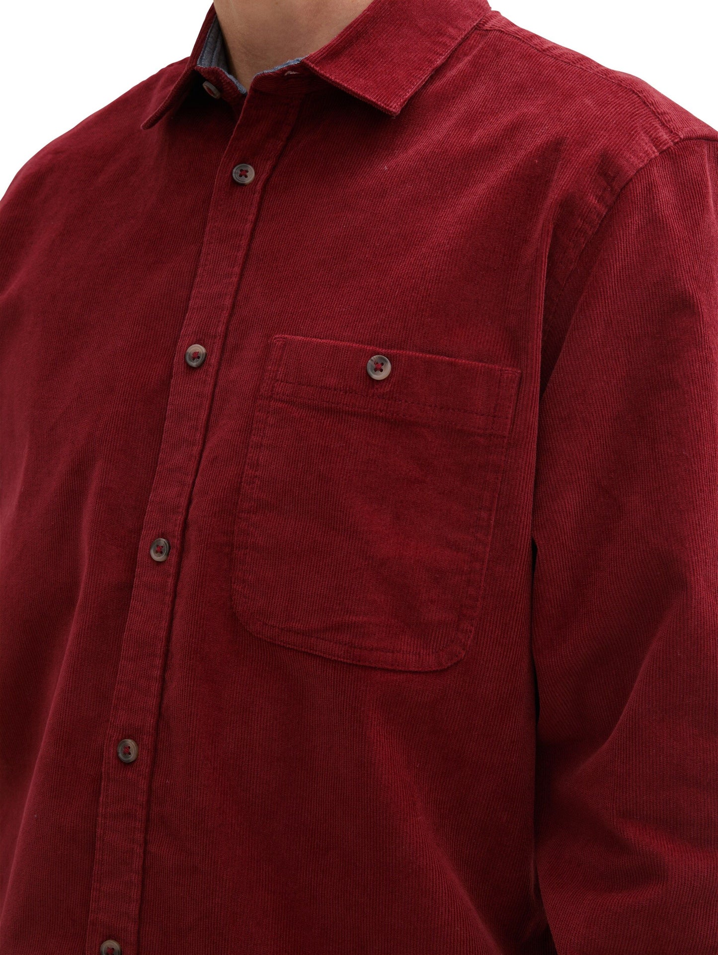 Tom Tailor – Tom Tailor Herren Stretch Cord Hemd