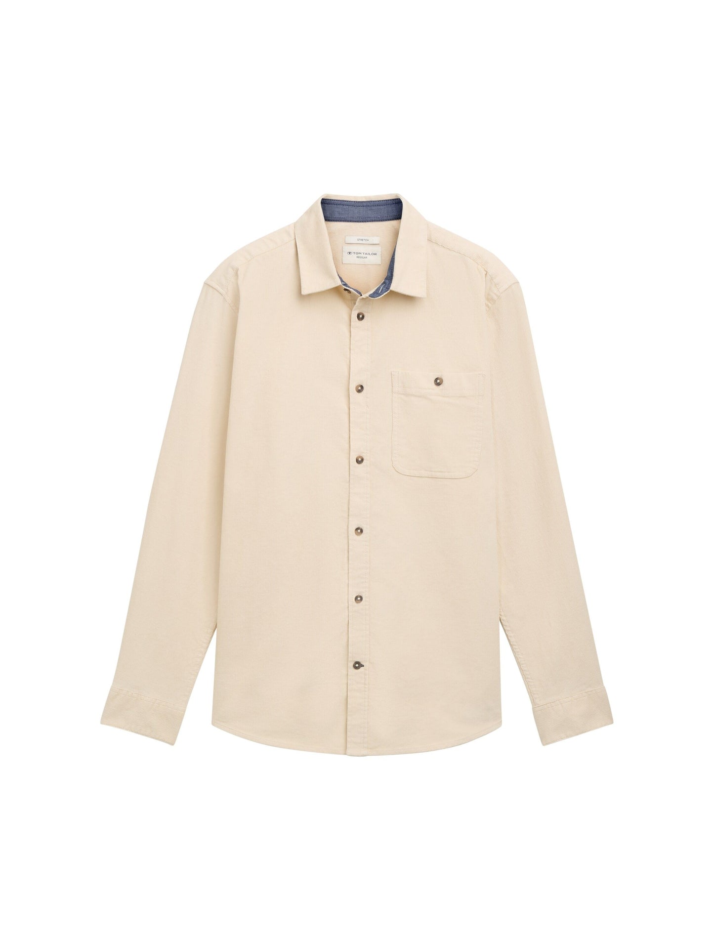 Tom Tailor Herren Stretch Cord Hemd XXXL braun