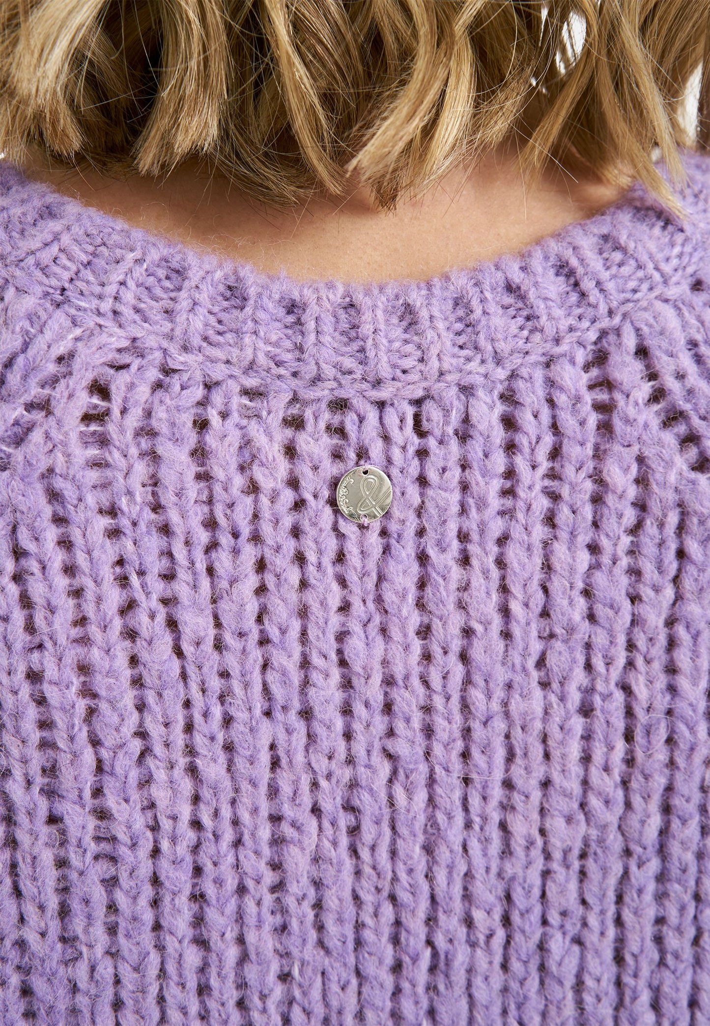 Smith&Soul Damen Pullover Raglanstrick violett