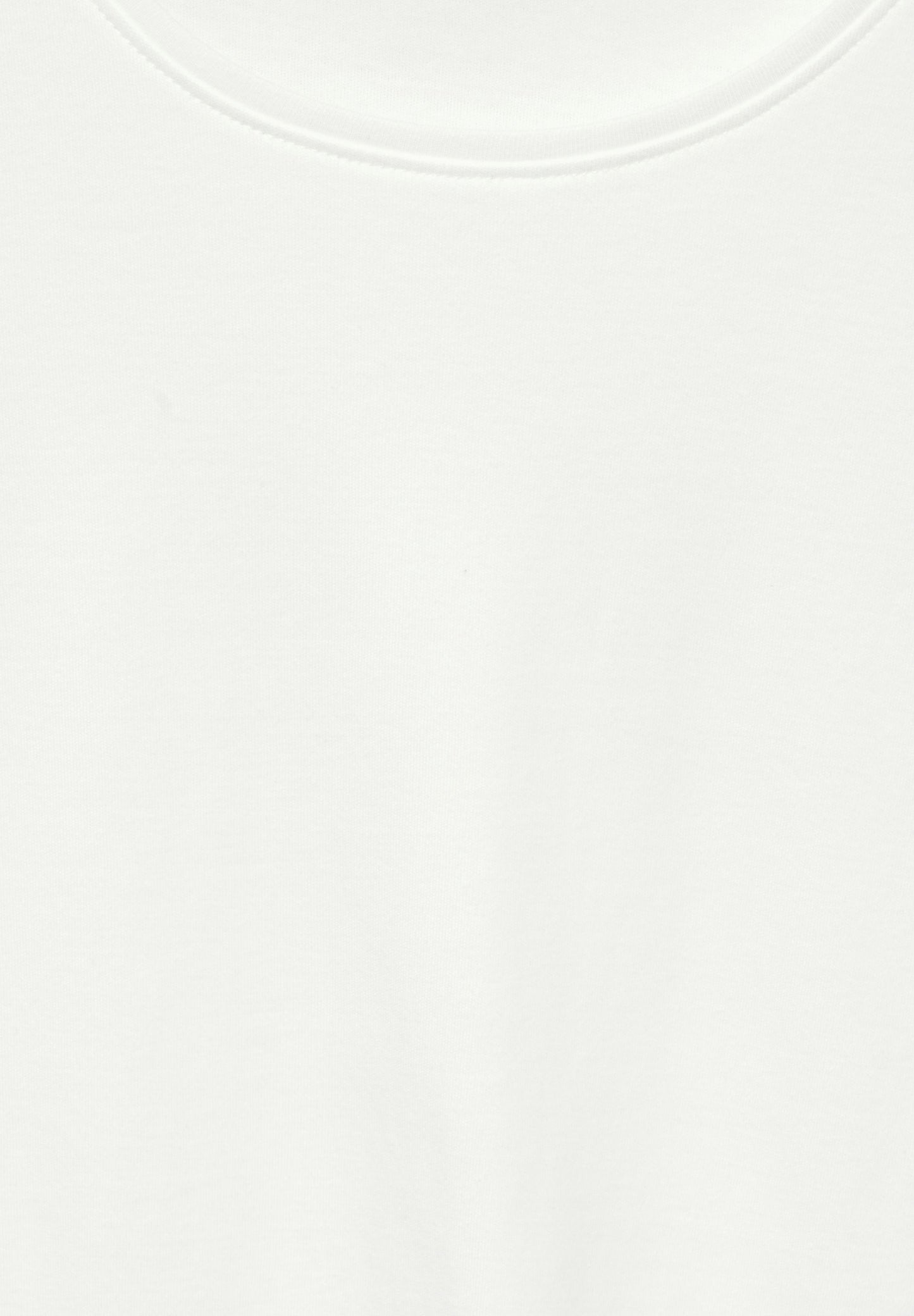 Cecil Damen Shirt mit Rundhals weiß