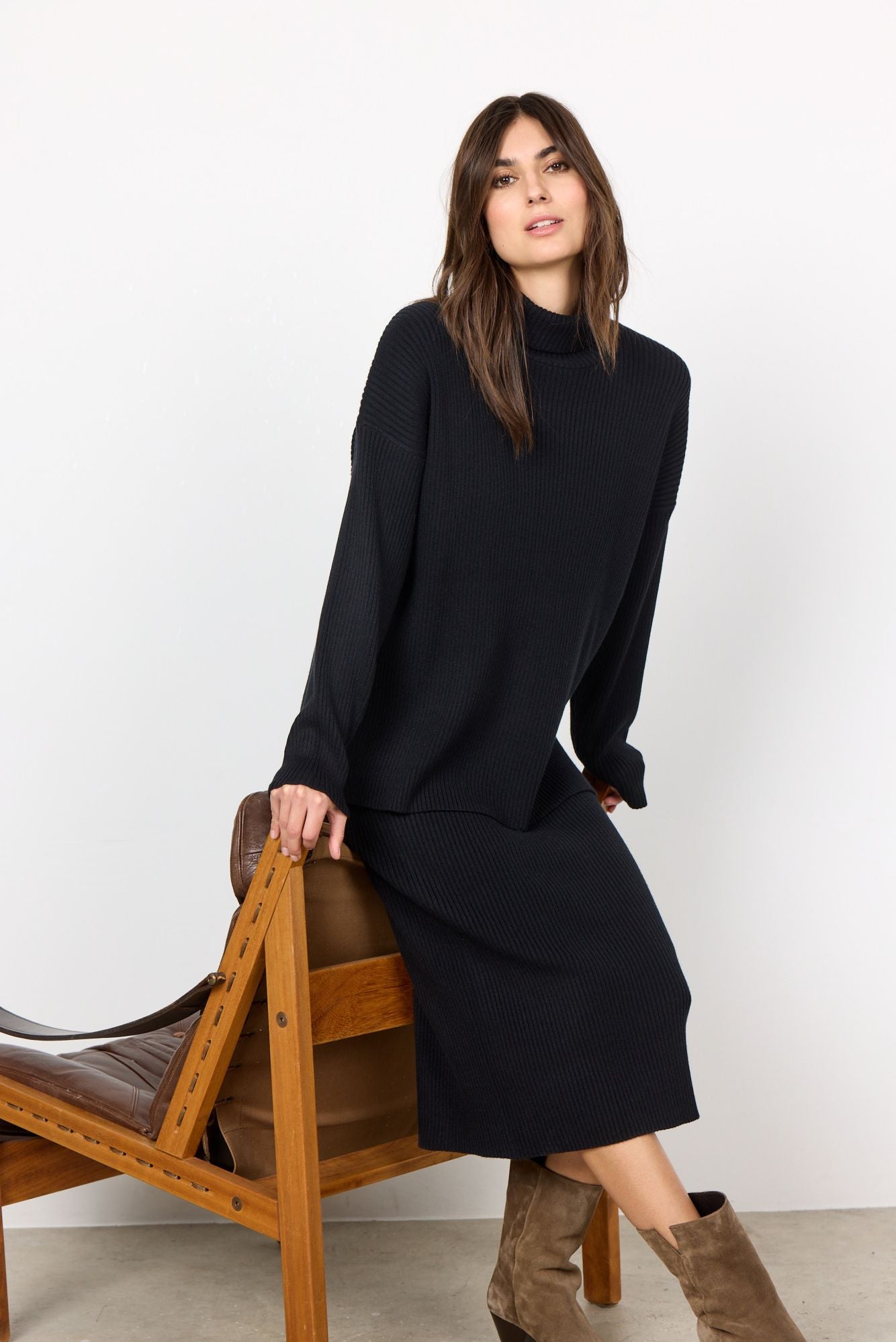 Soyaconcept Damen Pullover KANITA 8 schwarz