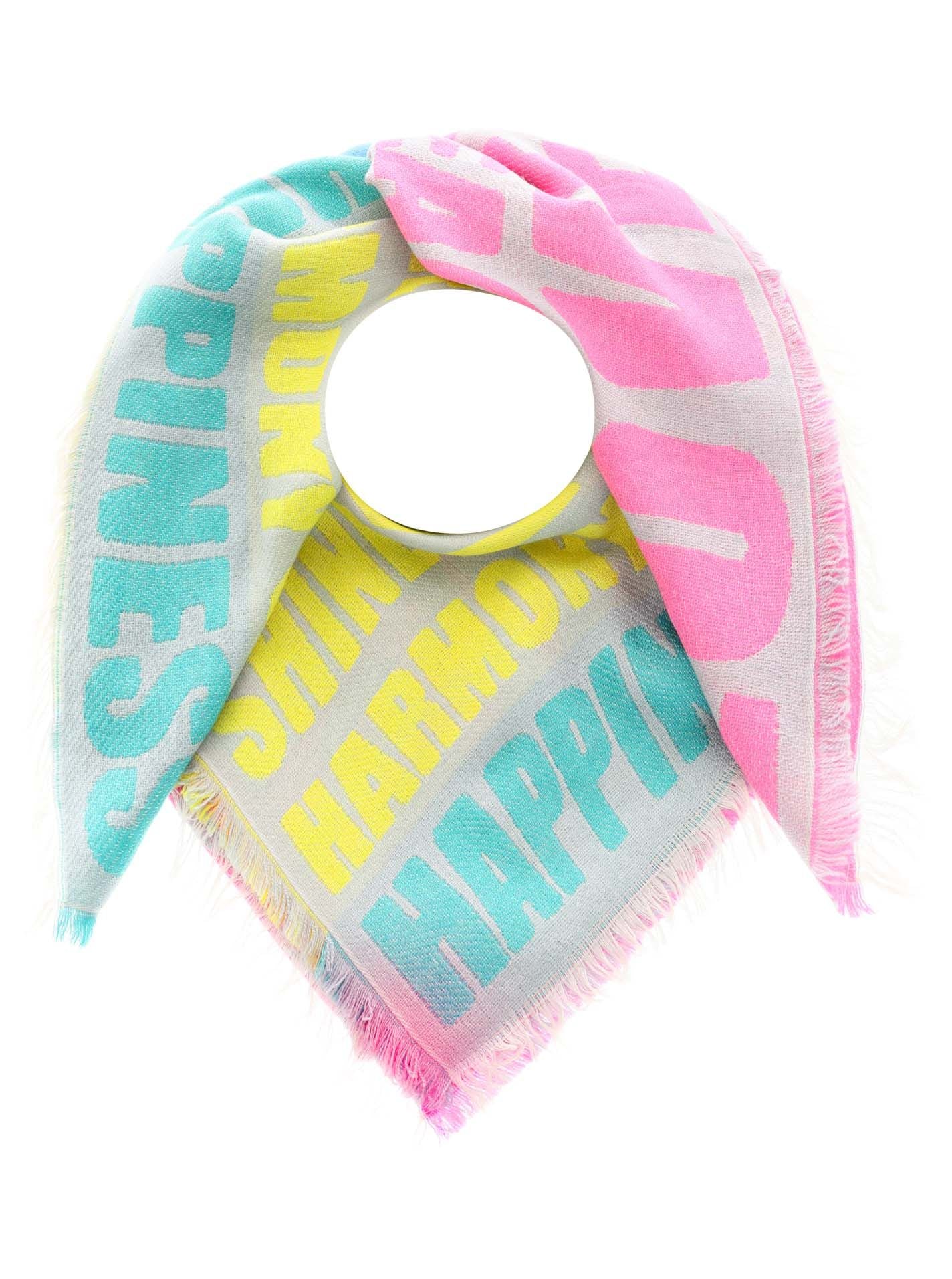 Zwillingsherz Damen Tuch Hope Joy Peace gelb
