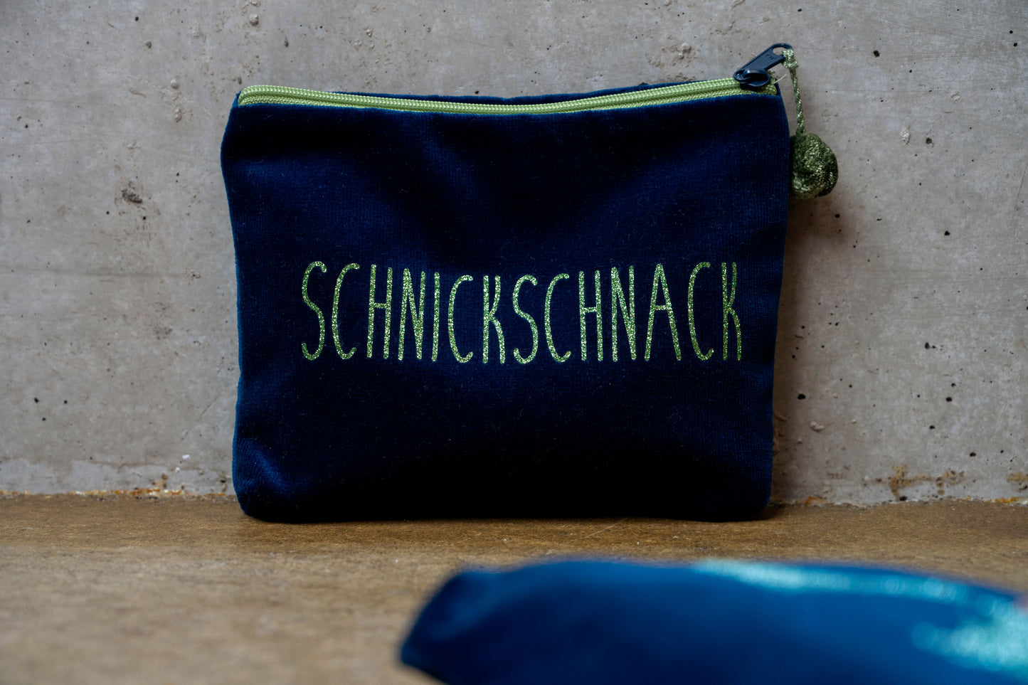 Frau Heidelberg Kosmetiktasche Schnickschnack blau
