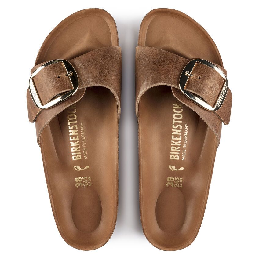 Birkenstock Damen Pantolette Madrid Big Buckle braun