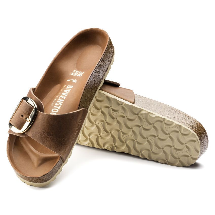 Birkenstock Damen Pantolette Madrid Big Buckle braun