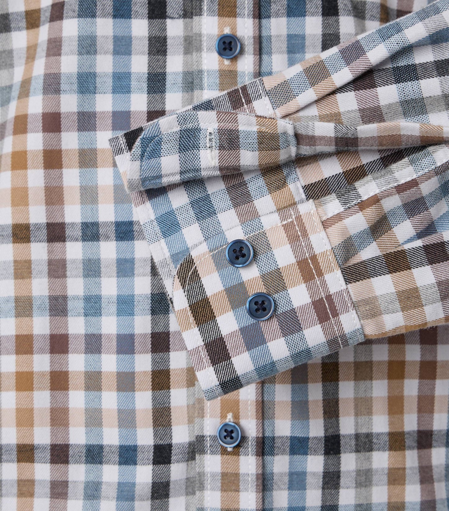 Casa Moda Herren Flanellhemd beige