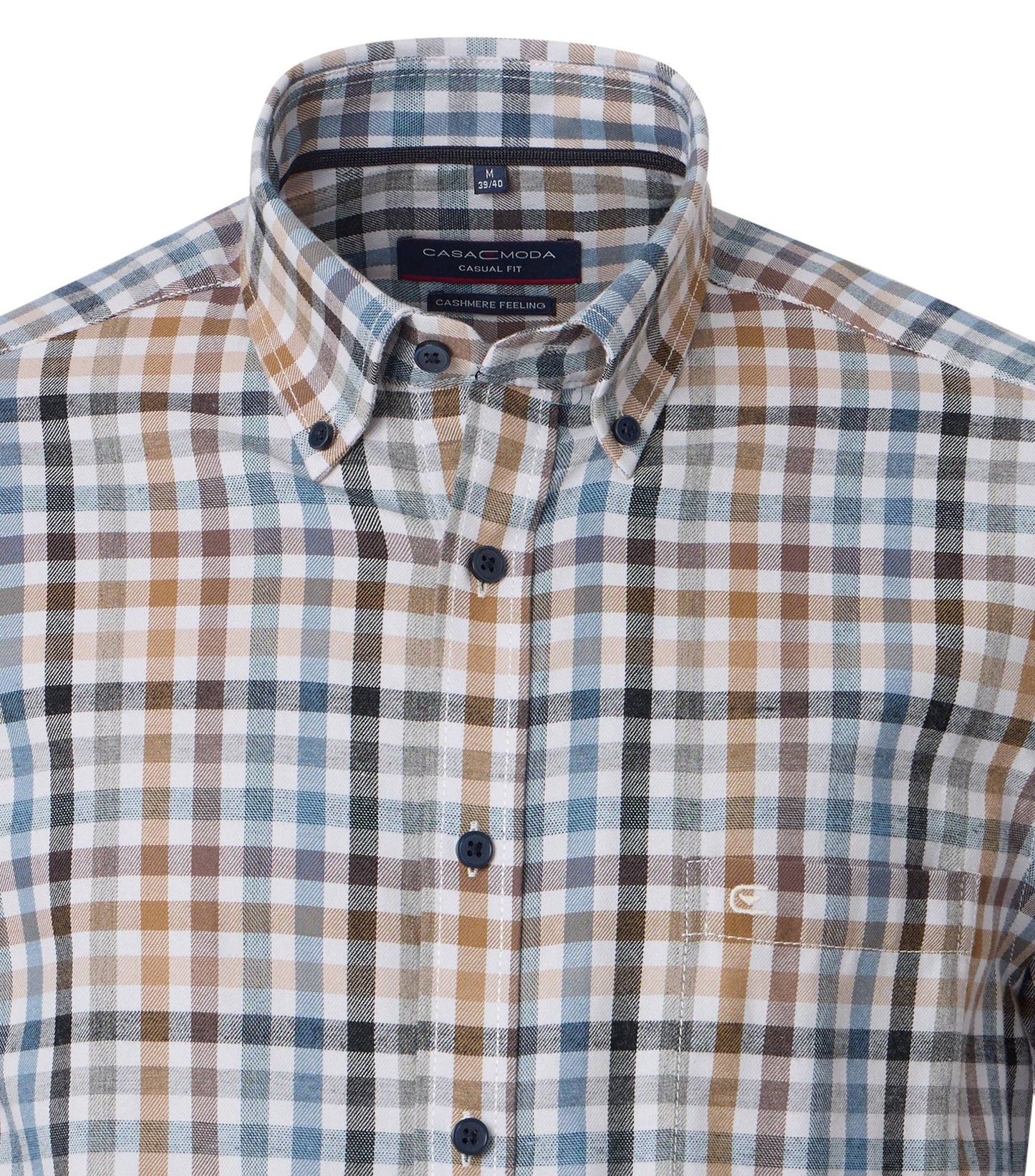 Casa Moda Herren Flanellhemd beige