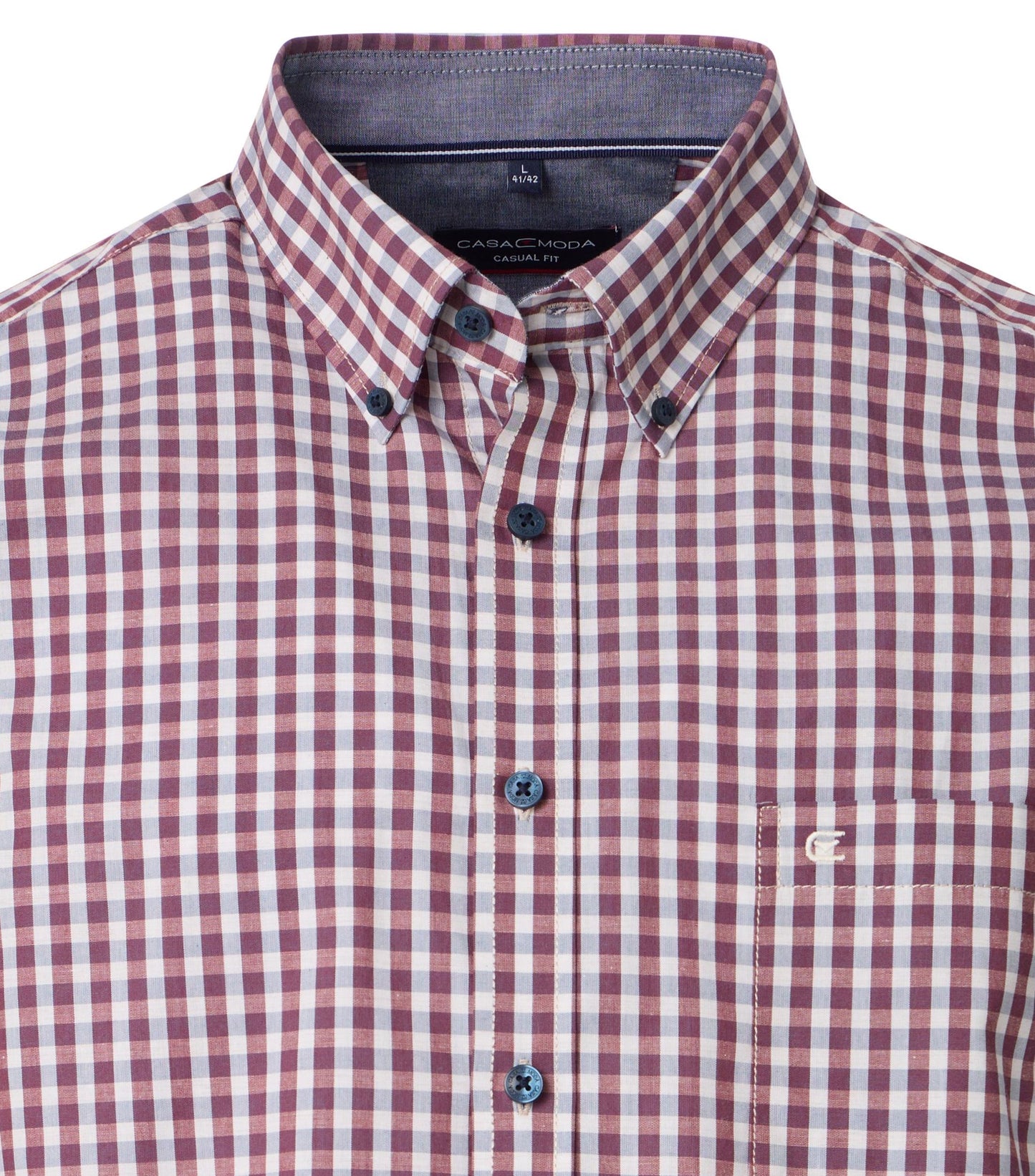Casa Moda Herren Freizeithemd rot
