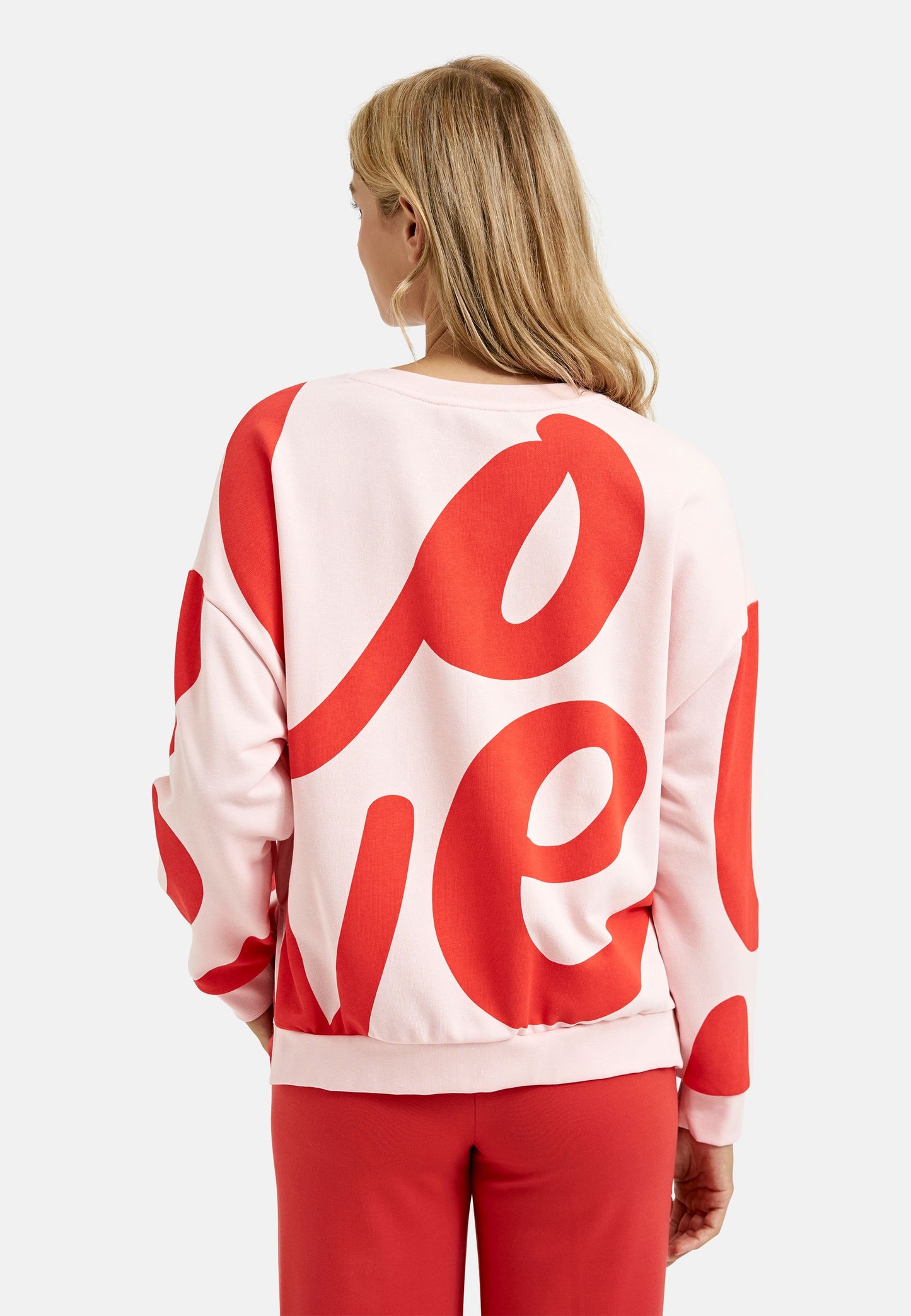 Smith&Soul Damen Sweatshirt Love rosa