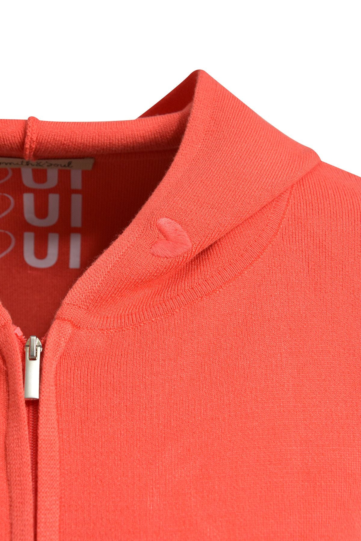 Smith&Soul Damen Cardigan mit Kapuze rot