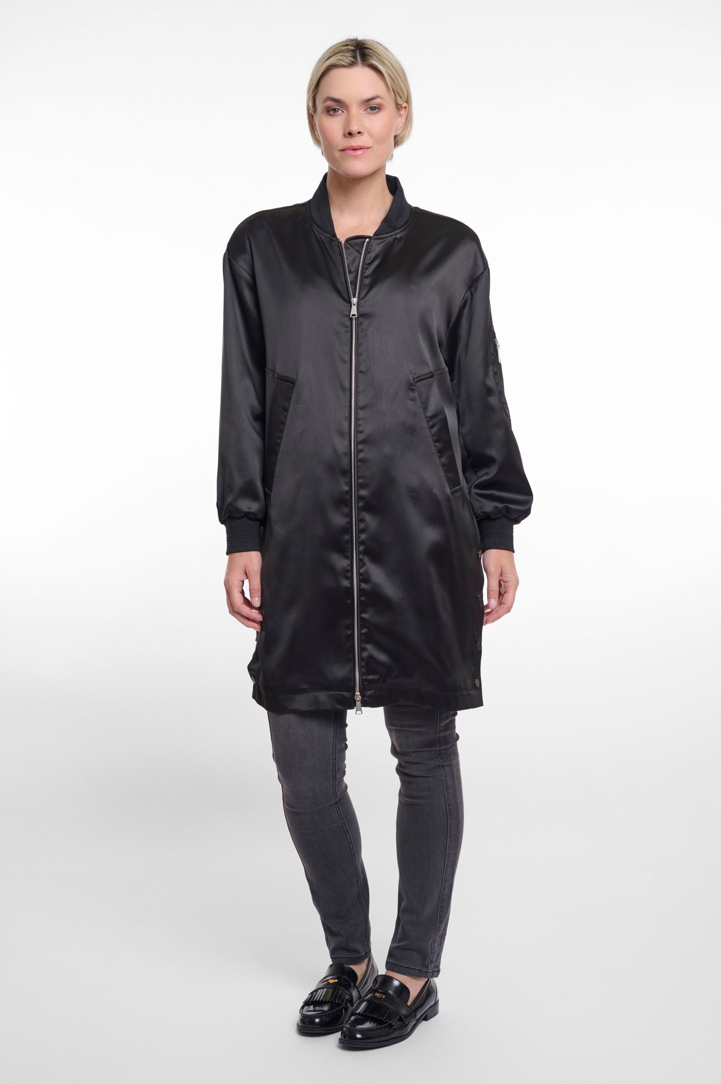 Rino & Pelle – Rino & Pelle Damen Bomberjacke Banner long