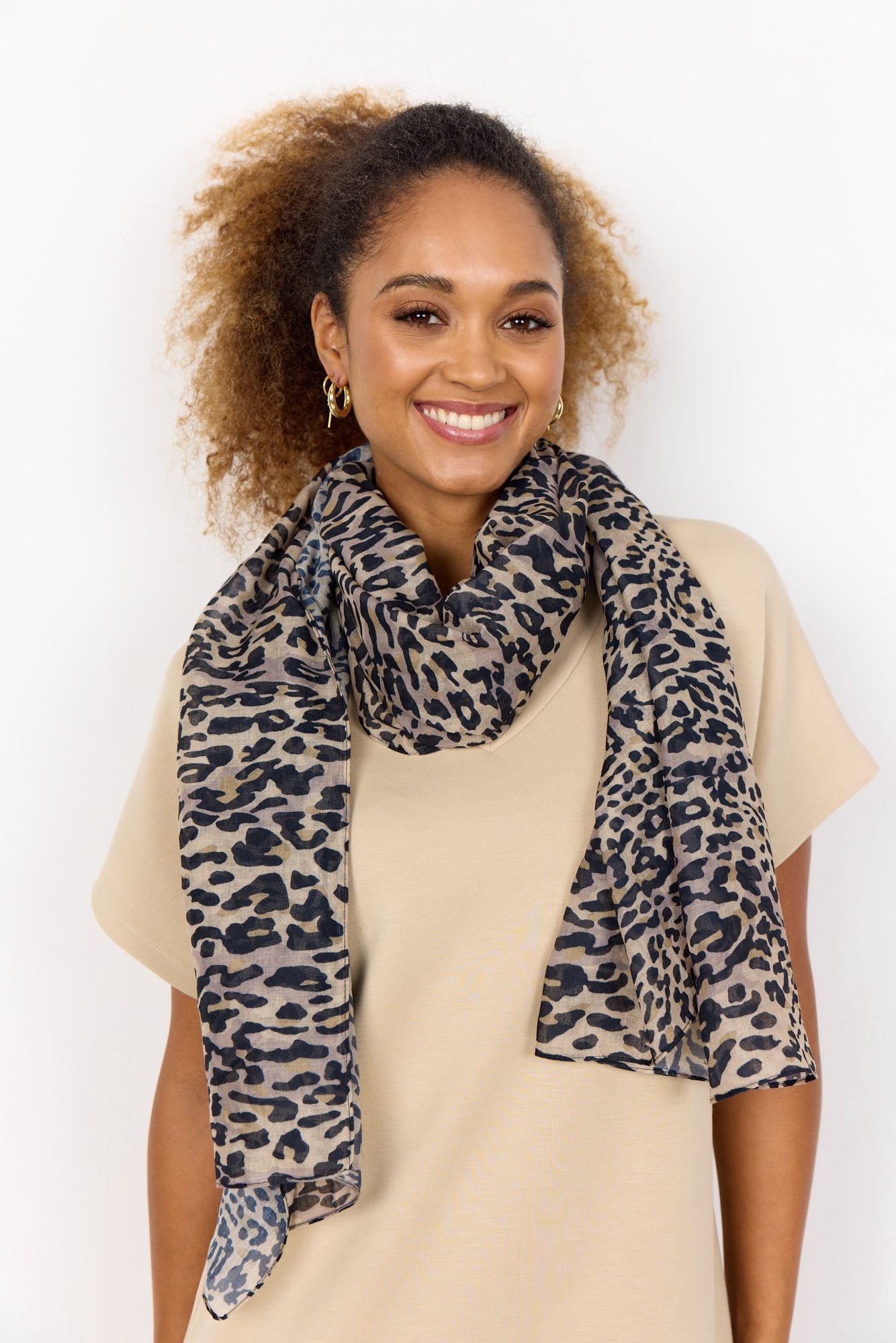 Soyaconcept Damen Schal SC-PRIMMI 1 beige