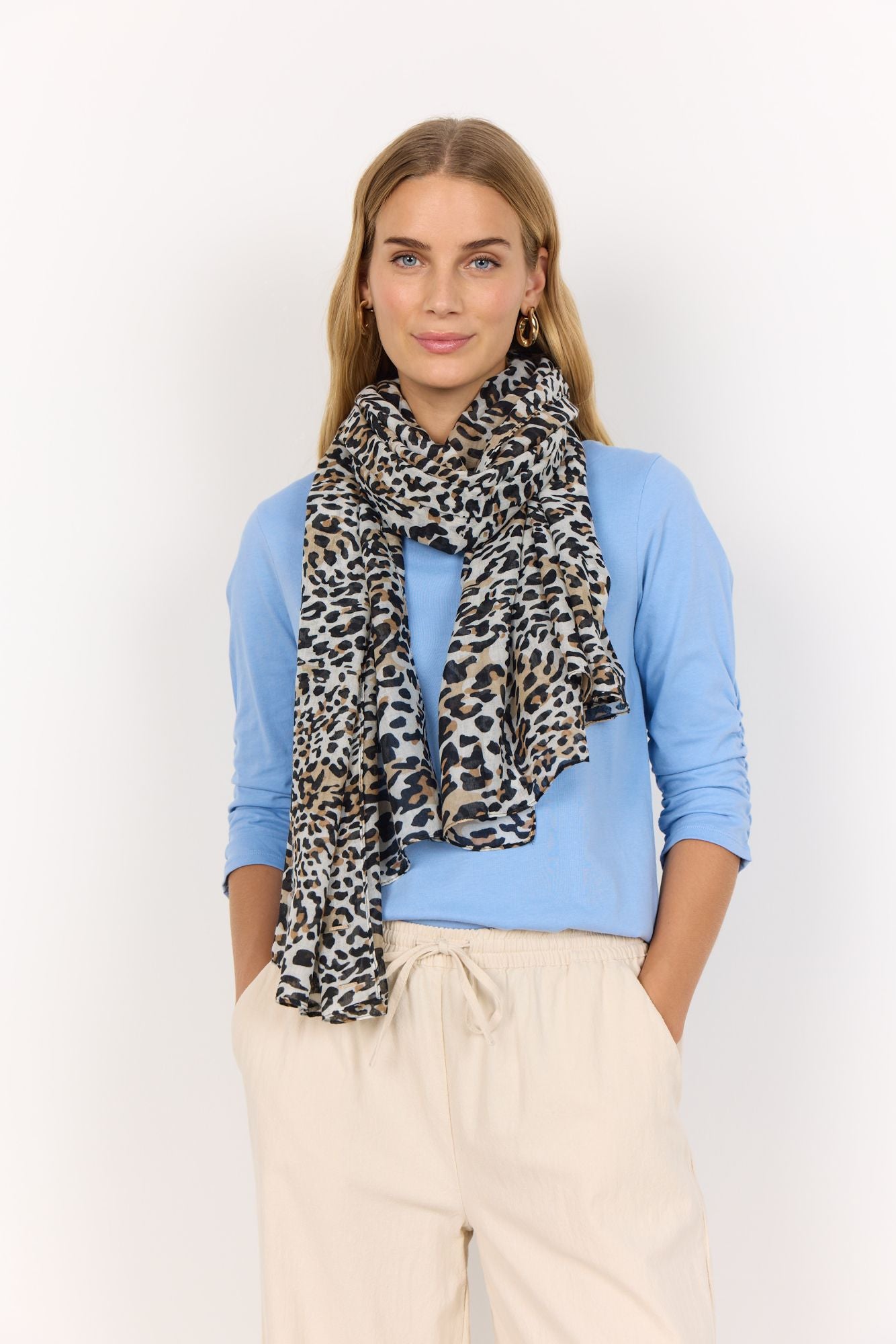 Soyaconcept Damen Schal SC-PRIMMI 1 beige