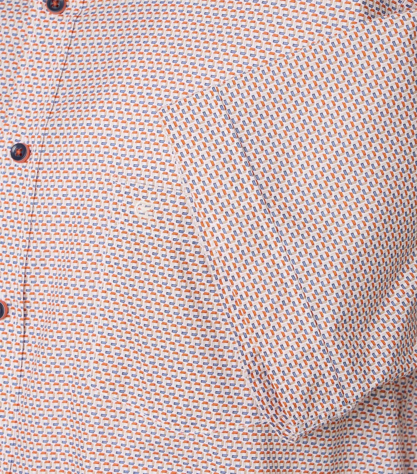 Casa Moda Herren Kurzarmhemd orange