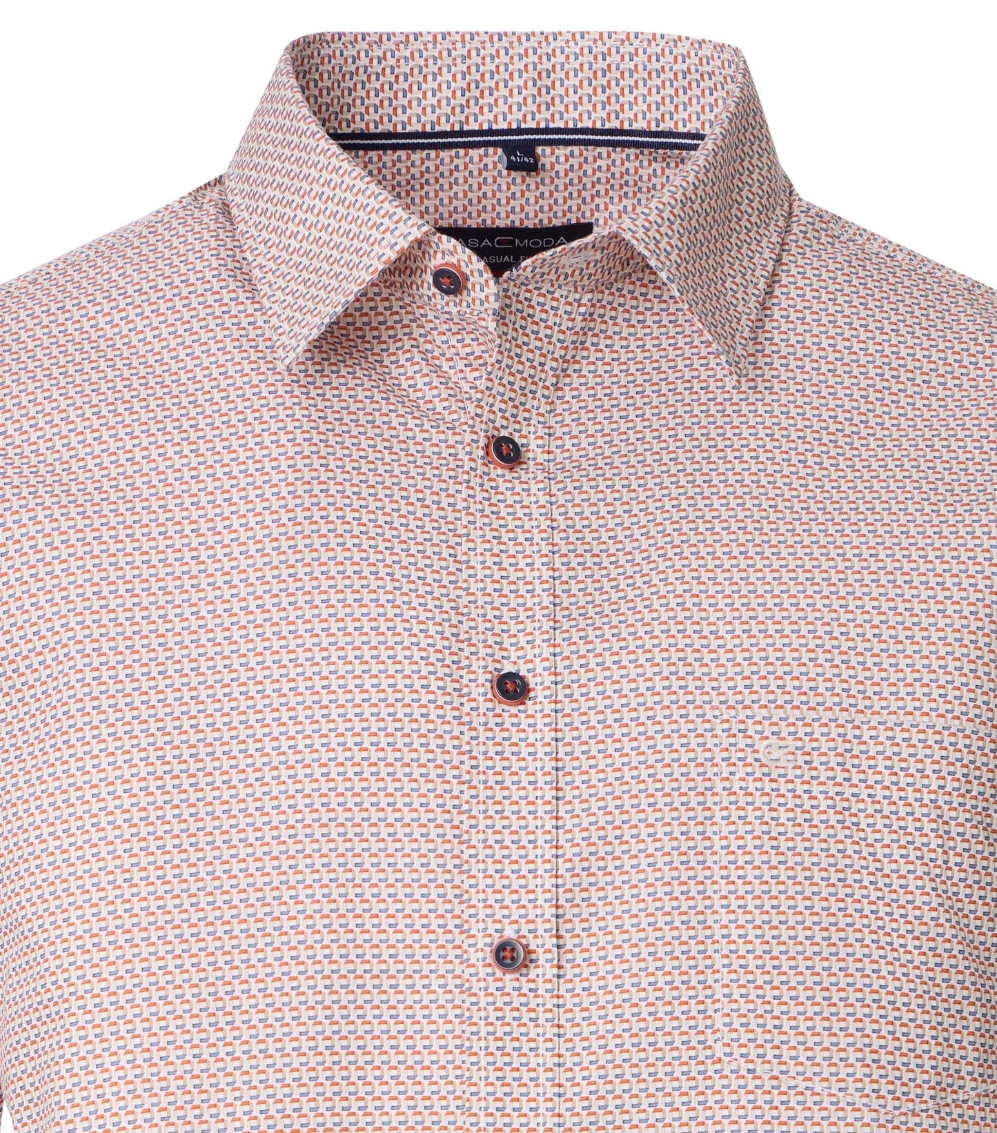 Casa Moda Herren Kurzarmhemd orange